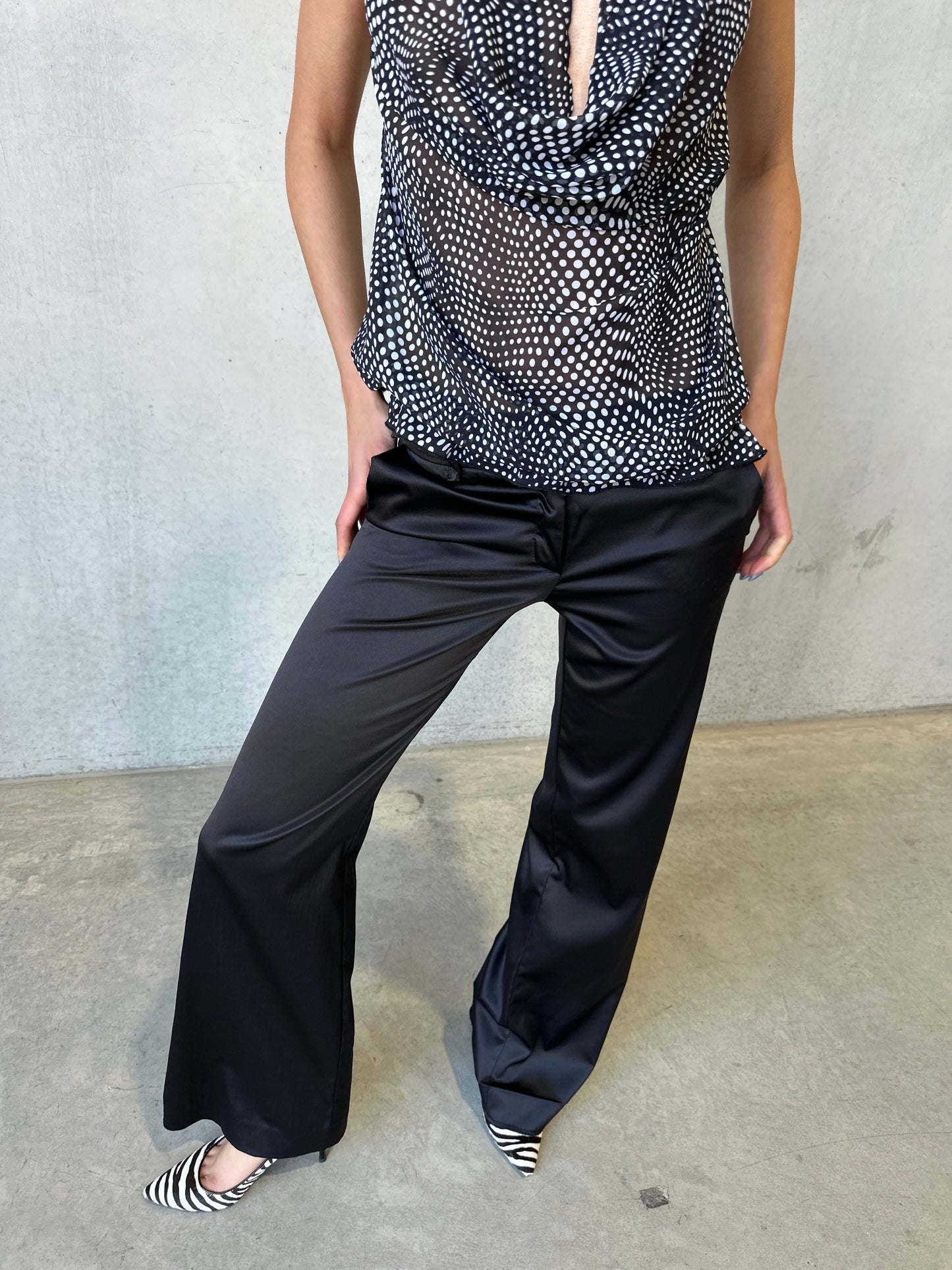 90s satin pants