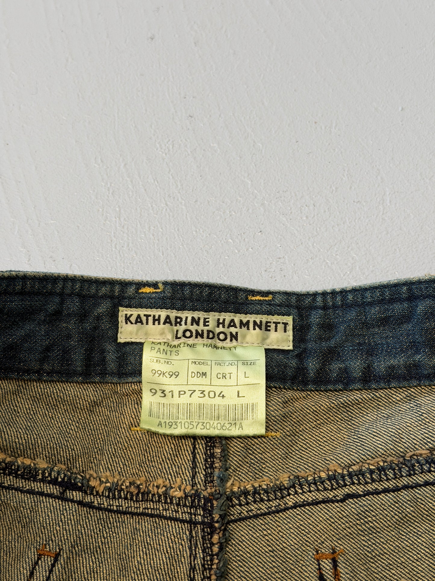 katharine hamnett 90s jeans