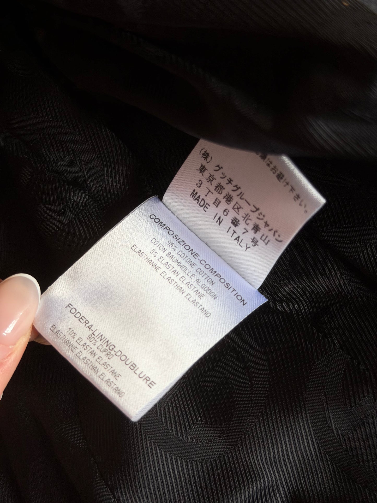 2000s gucci by tom ford black velour jacket