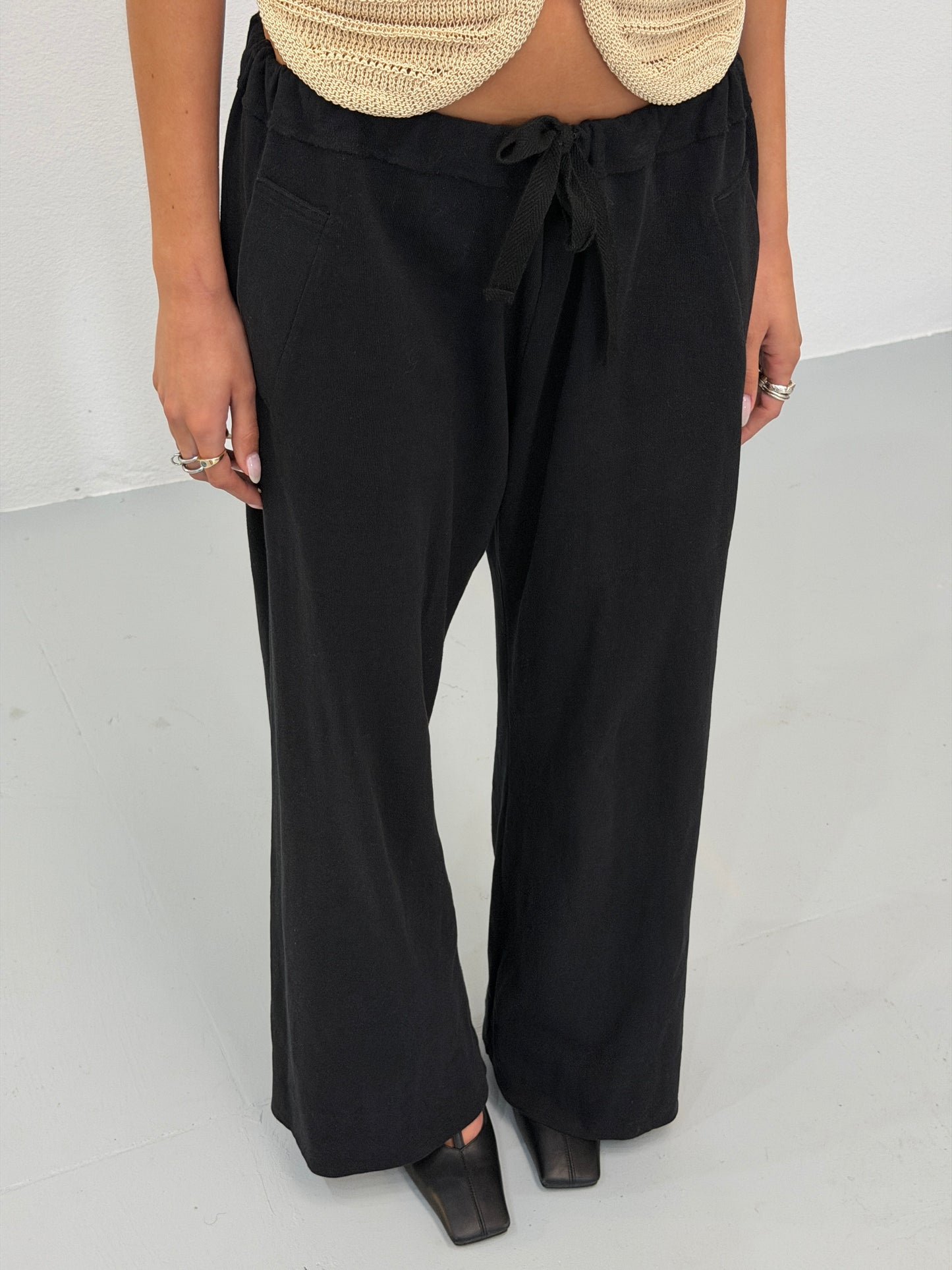 (reserved) y's by yohji yamamoto wool gathered trousers