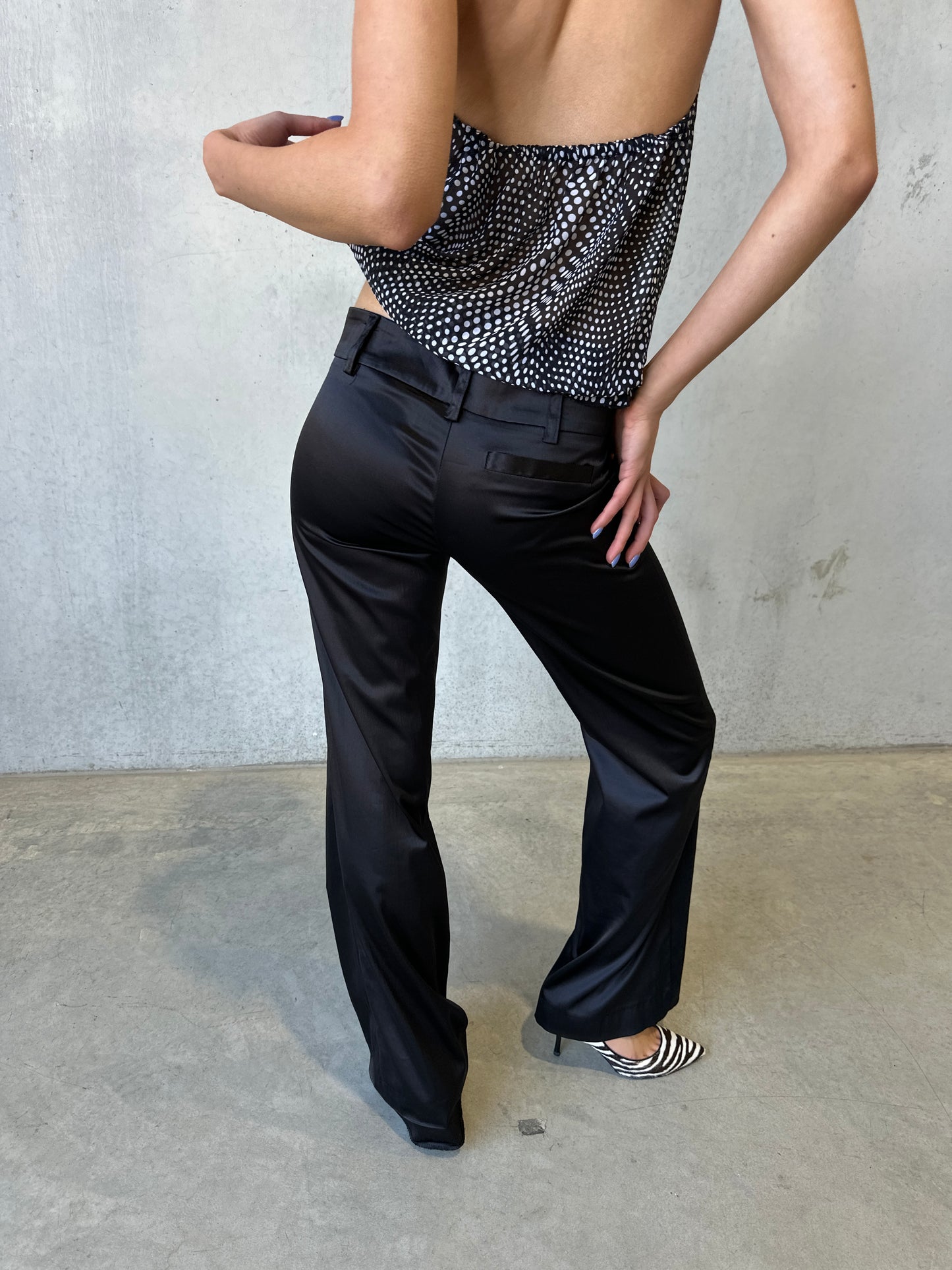 90s satin pants