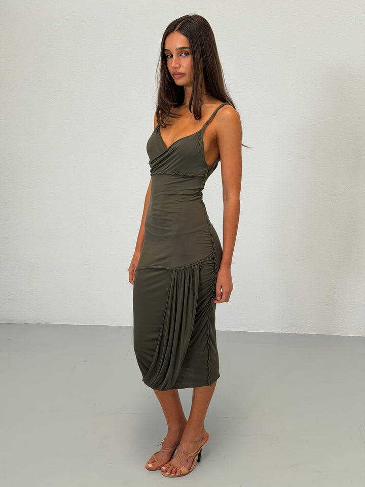 gucci spring 2002 draped dress