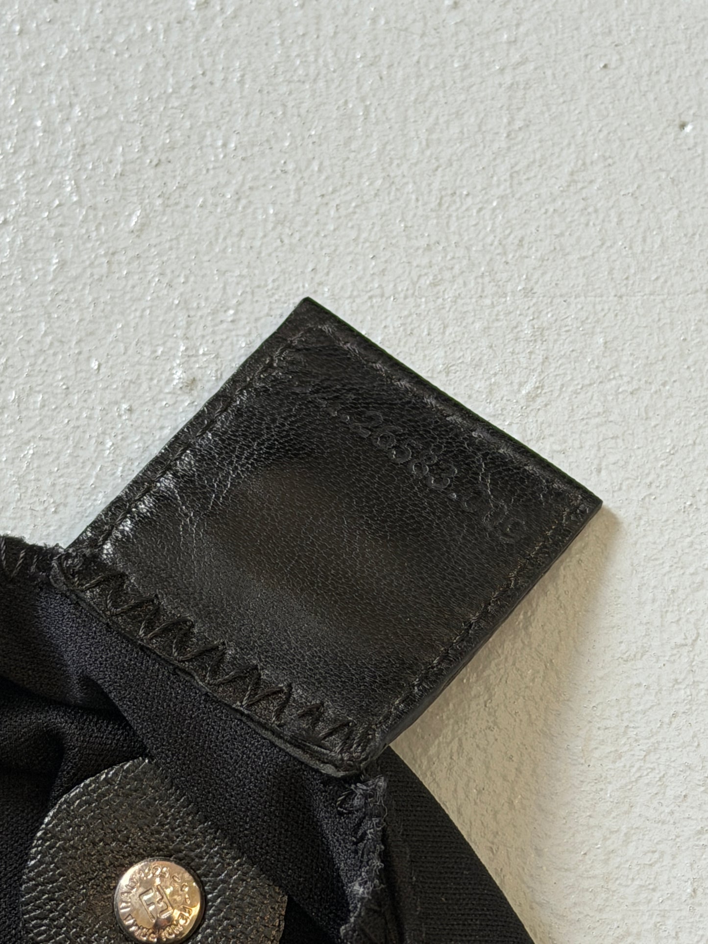 (rare) fendi mamma baguette black jersey shoulder bag