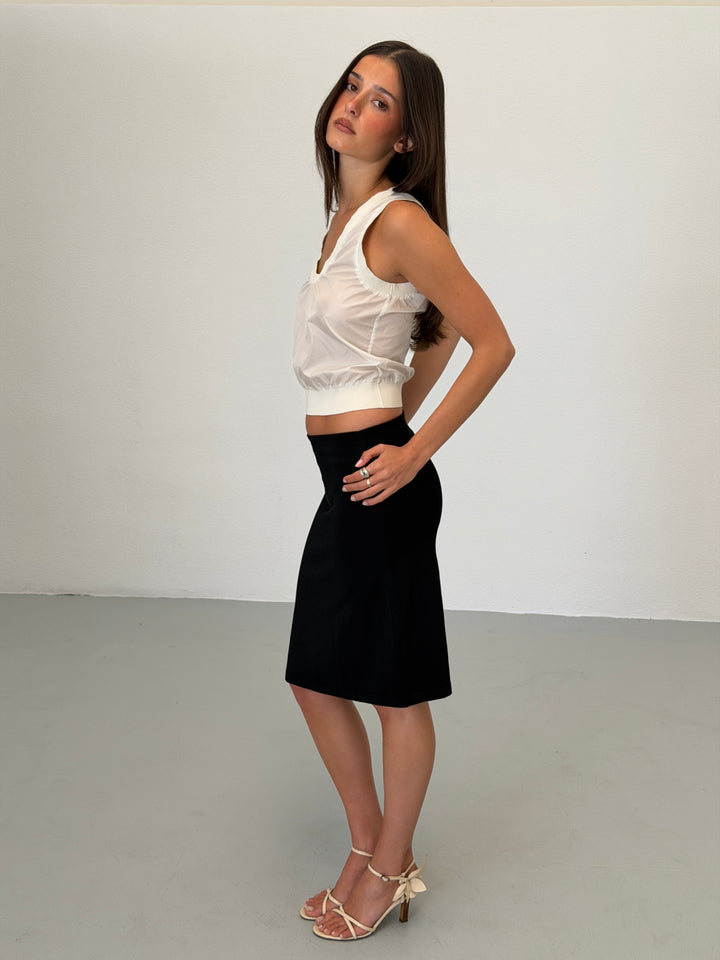 prada spring 1998 nylon knit sleeveless top