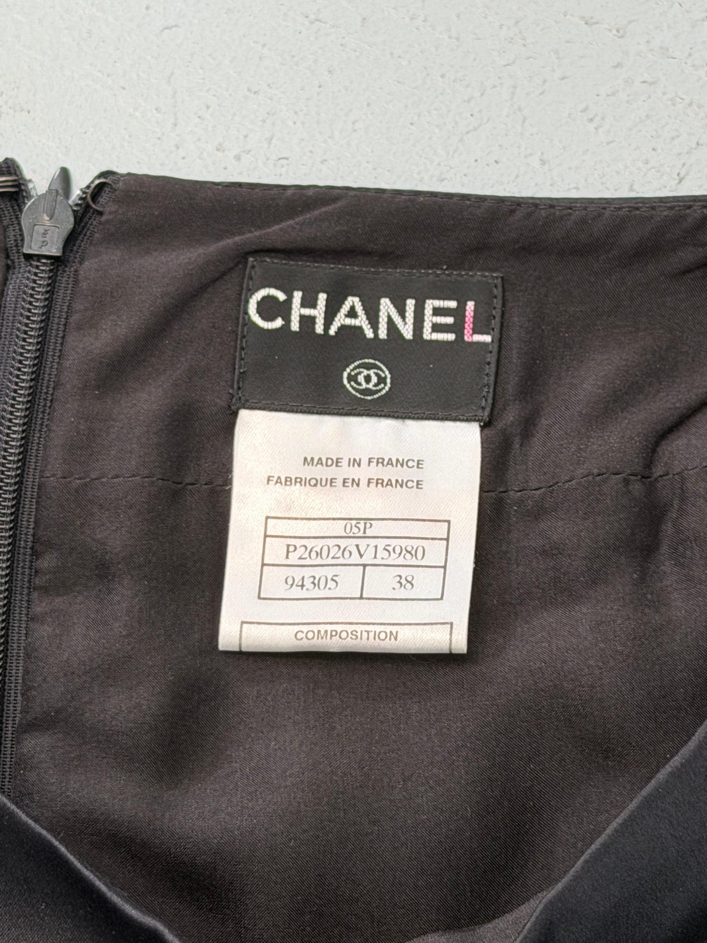 chanel spring 2005 runway silk skirt