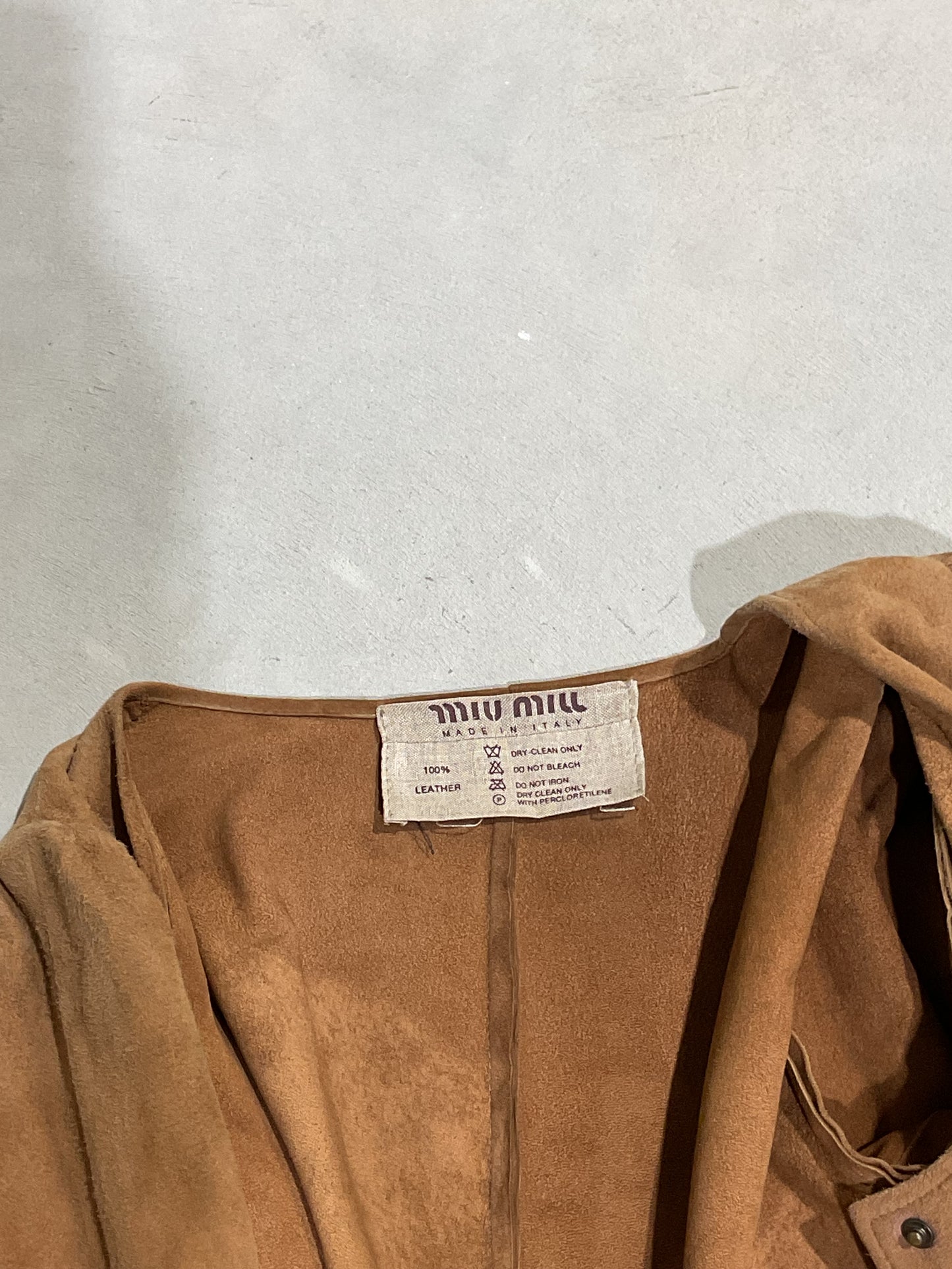 miu miu ss 1993 suede blouse