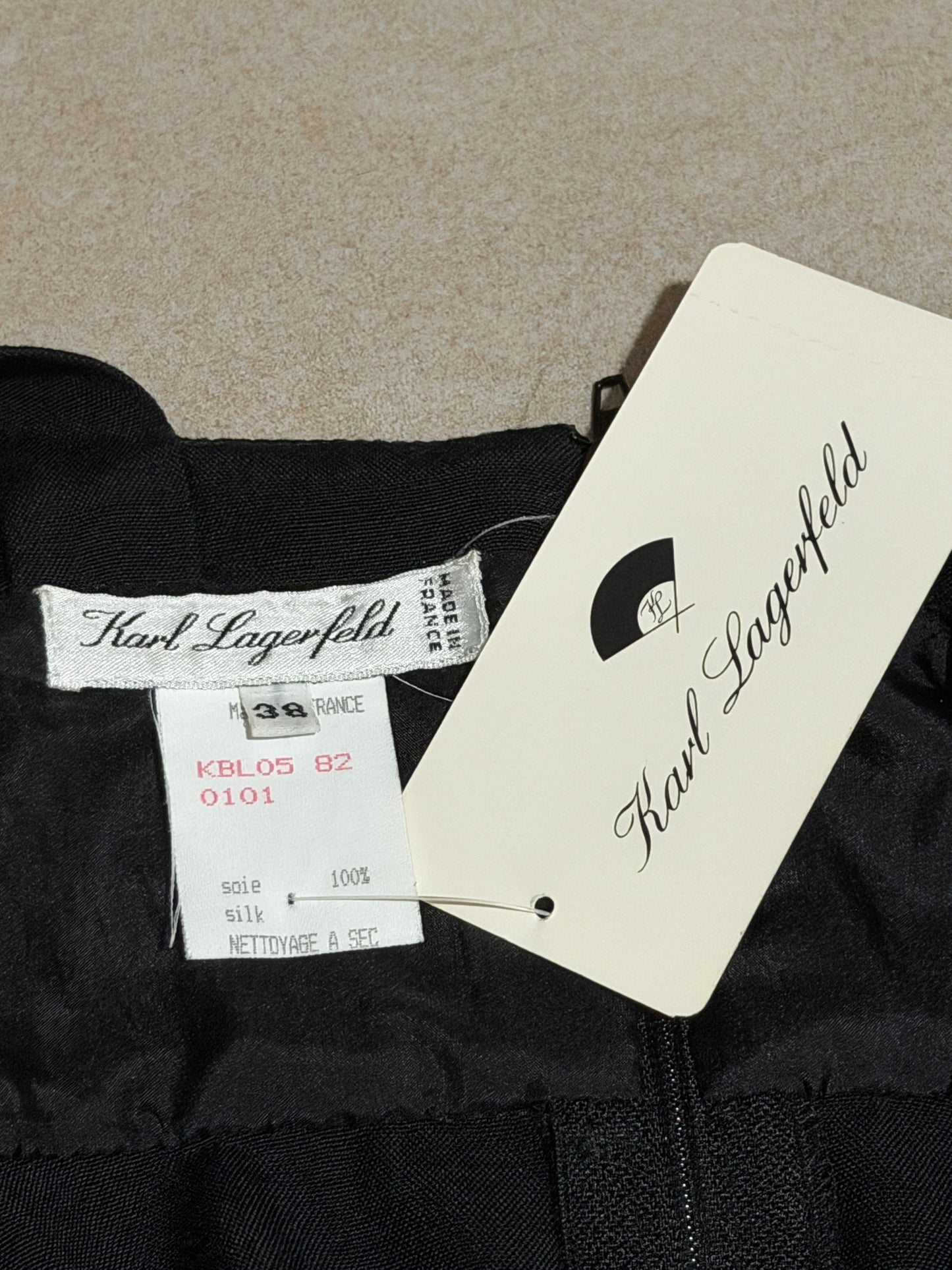 karl lagerfeld 1990s silk sleeveless top