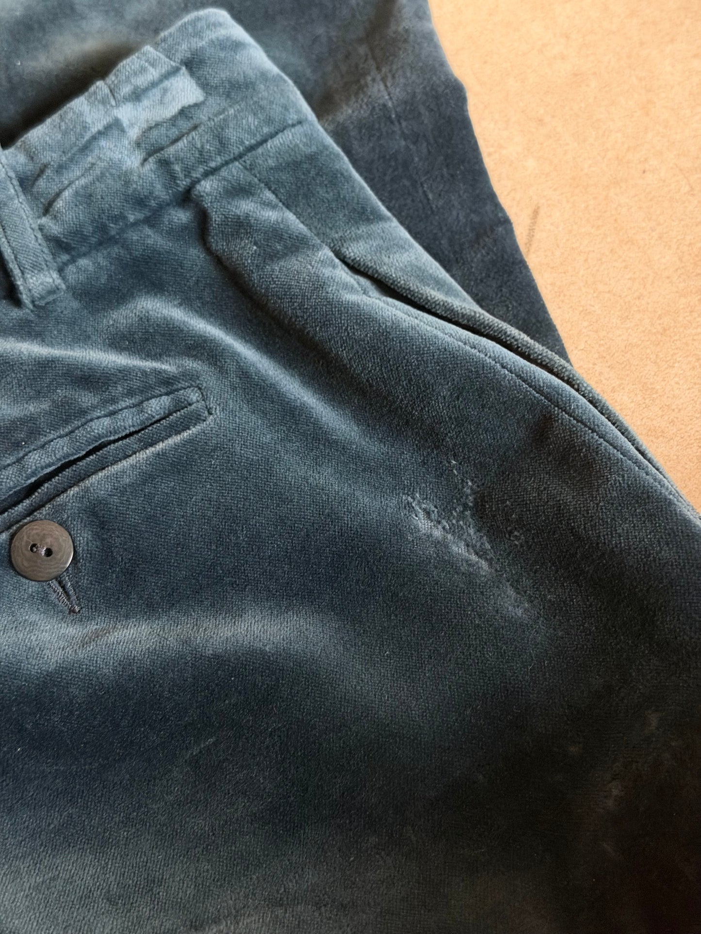 chloé fall 2004 velour bootcut pants