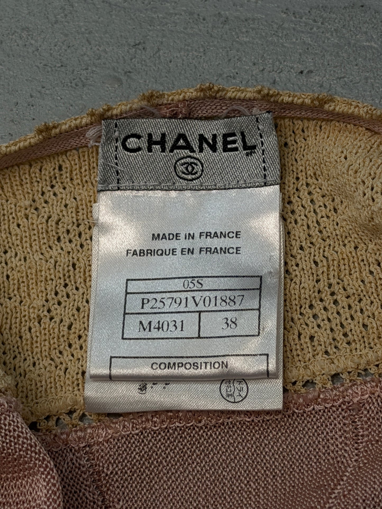 chanel spring summer 2005 runway knit dress