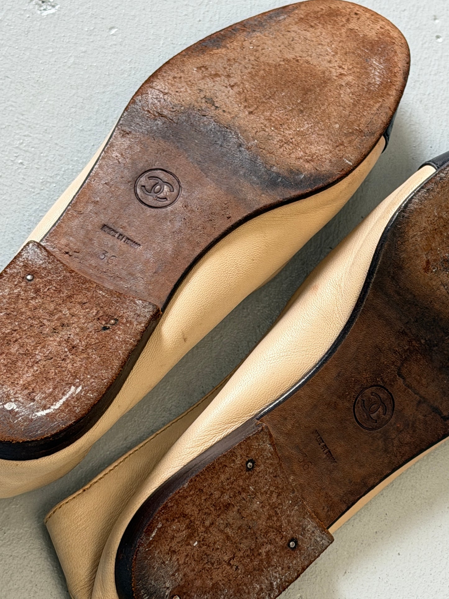 chanel 90s ballet loafers