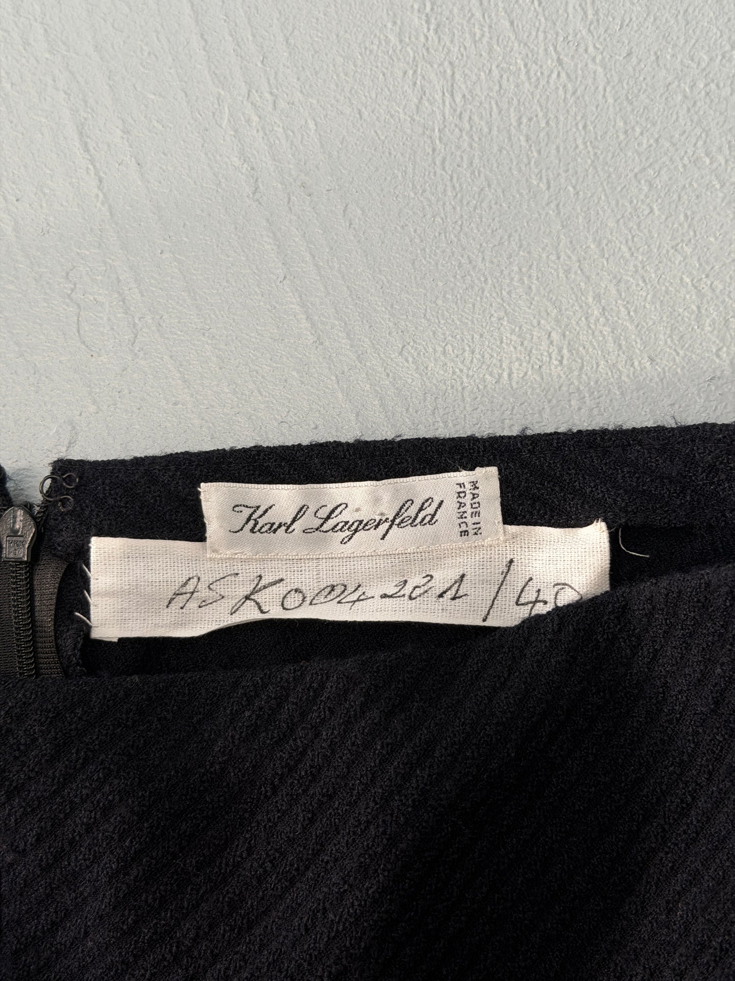 karl lagerfeld 1980s multi-split skirt