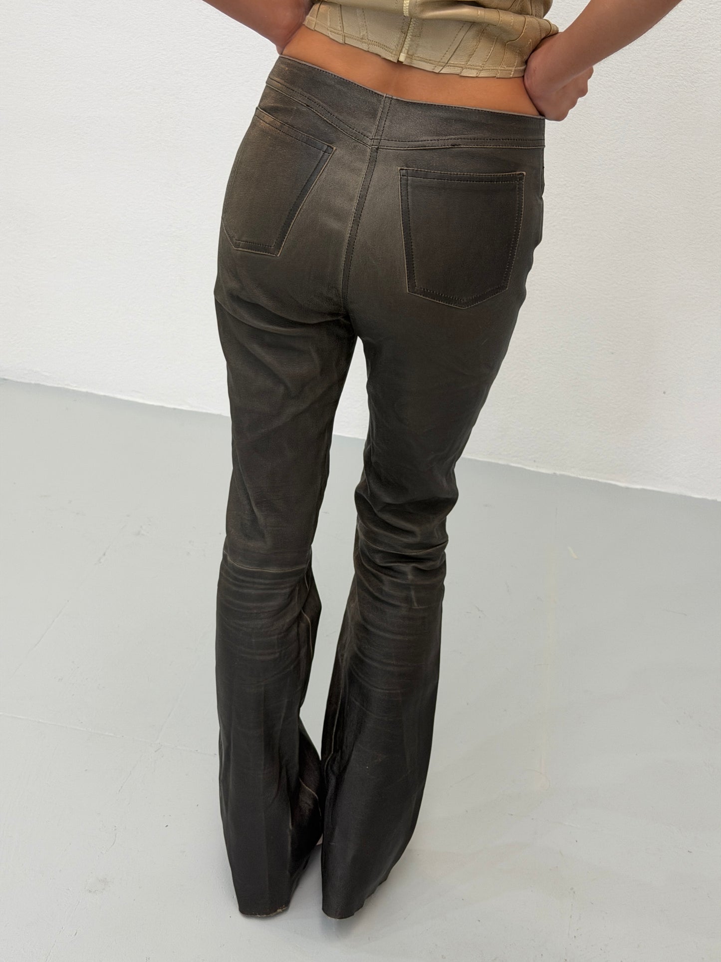 jitrois 2000s leather pants