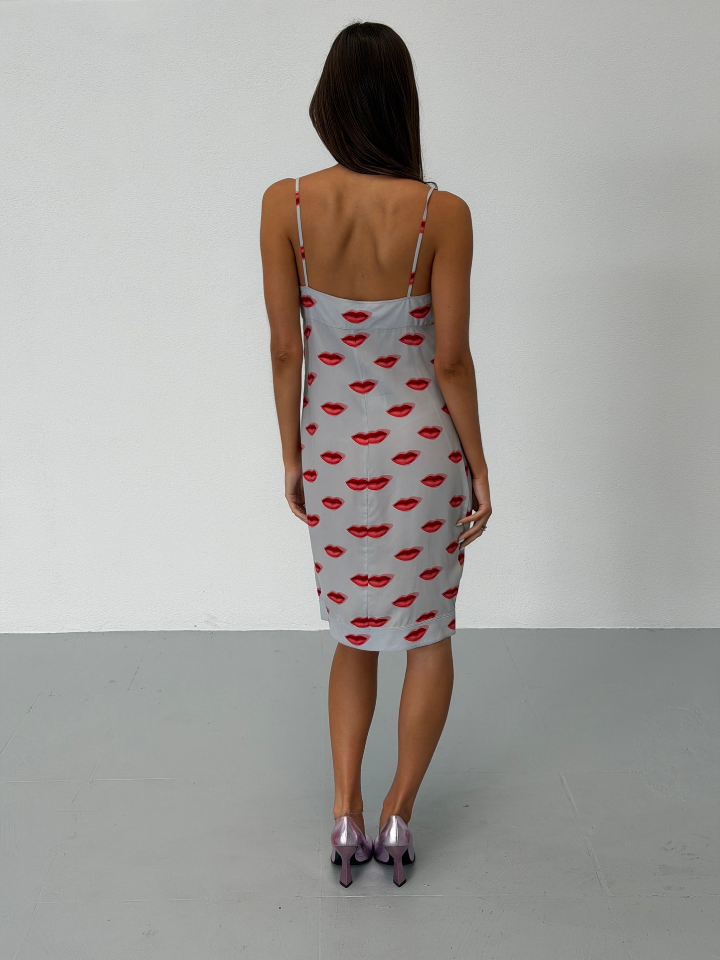 (rare) prada spring 2000 lip print dress
