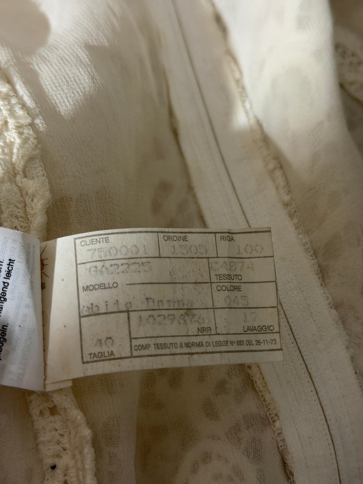 (archival) gianni versace couture spring 1994 ivory lace panel camisole dress