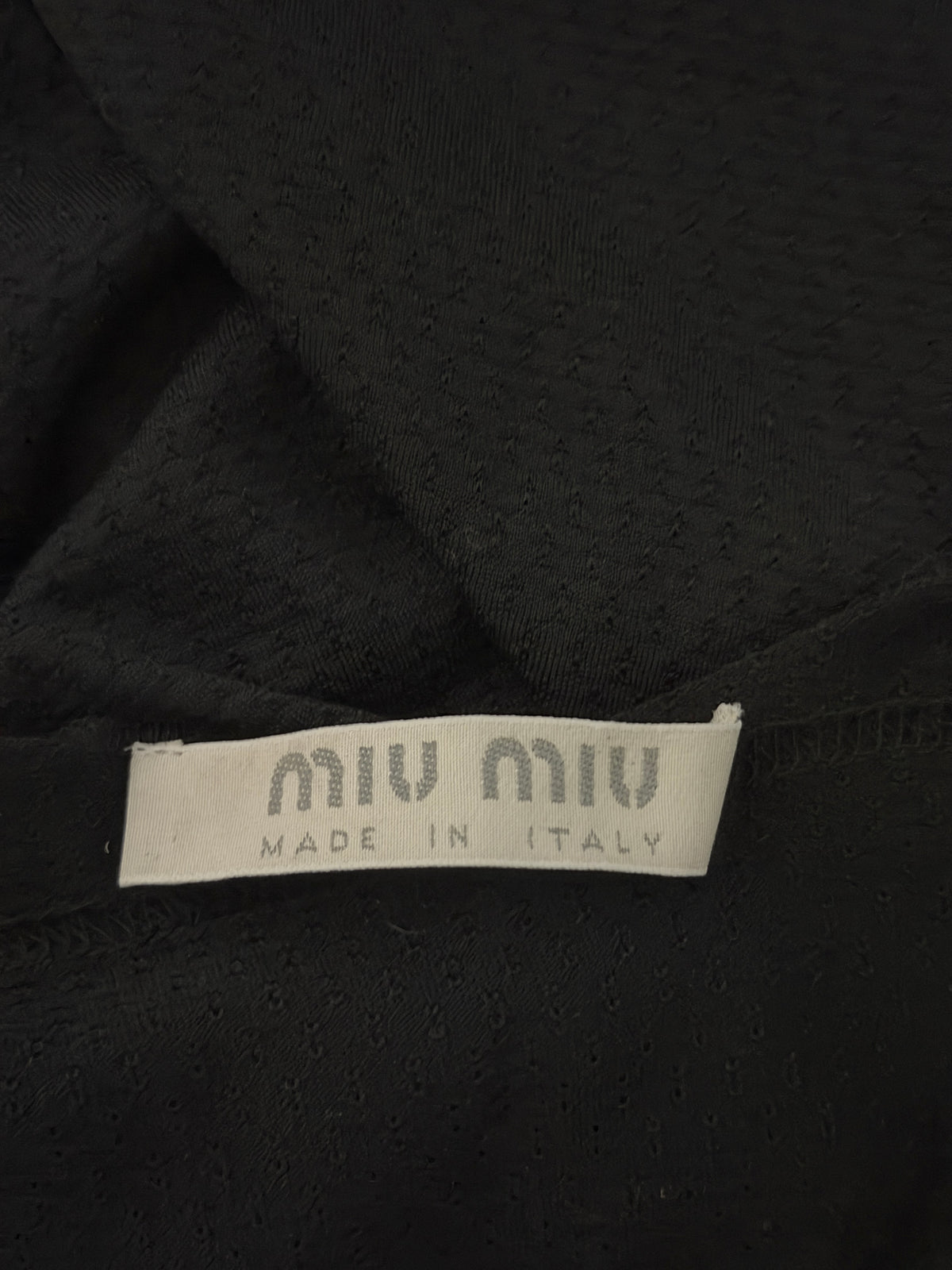 miu miu spring 2000 keyhole mesh dress