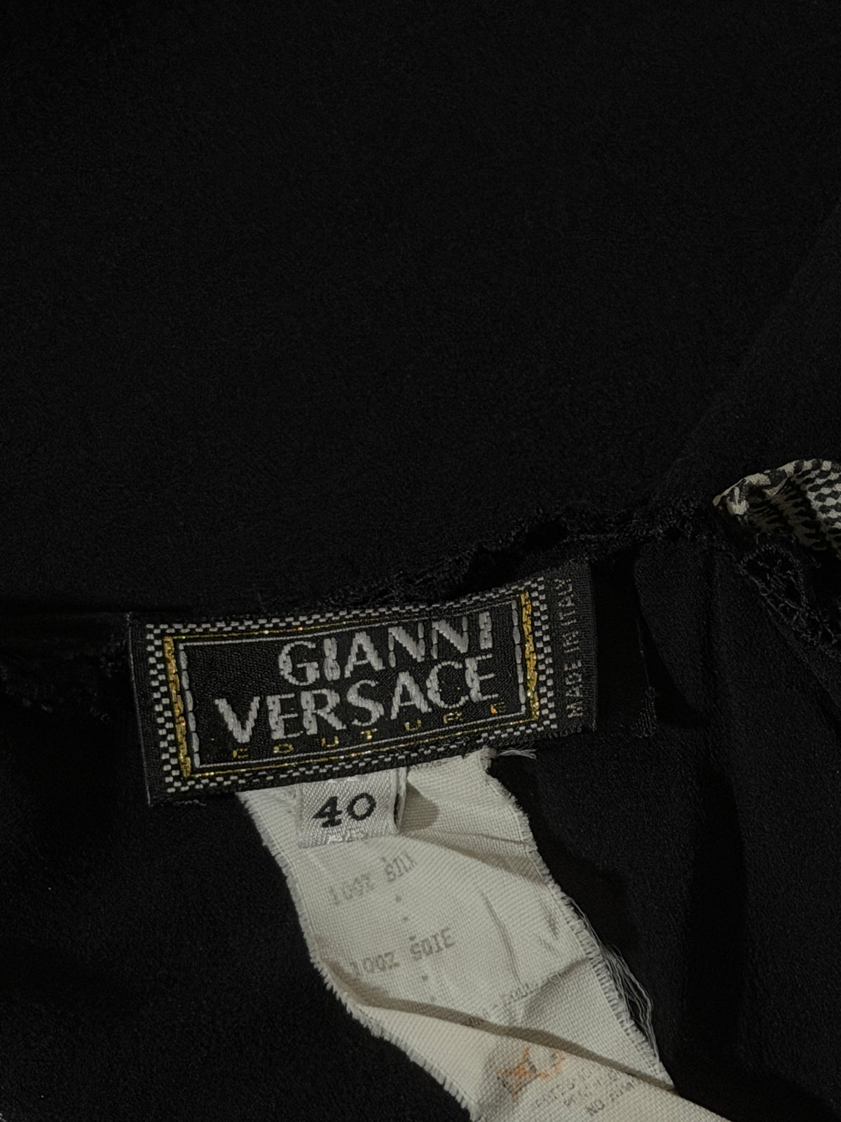 gianni versace couture 1990s black wool flared trousers