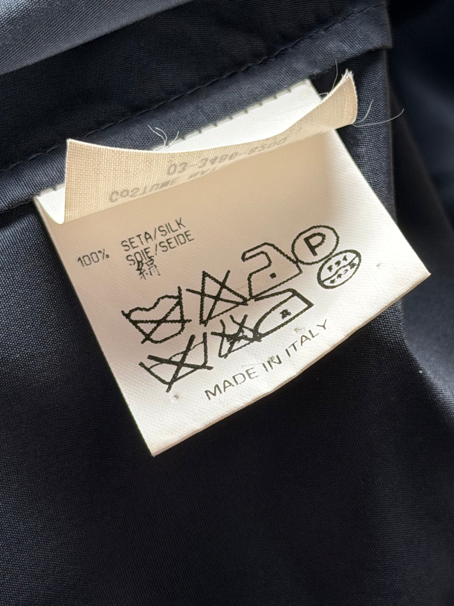 90s costume national silk turtleneck top