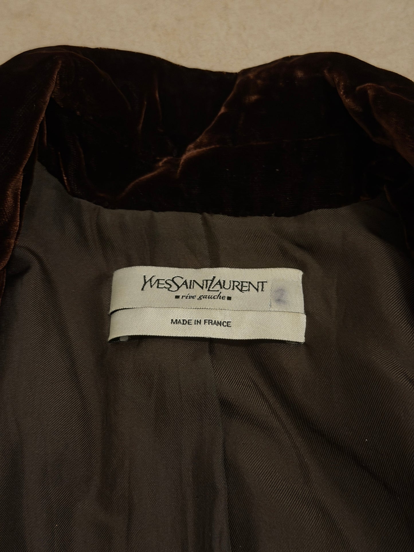 ysl fall 2003 by tom ford velour jacket