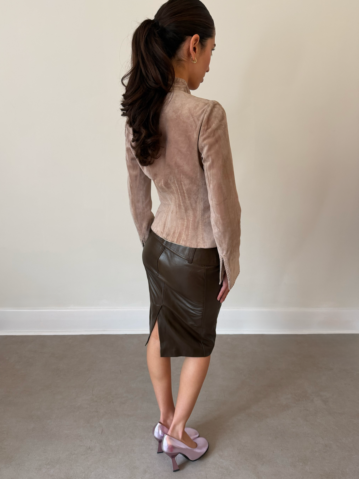 (permanent collection) 90s gucci by tom ford leather skirt