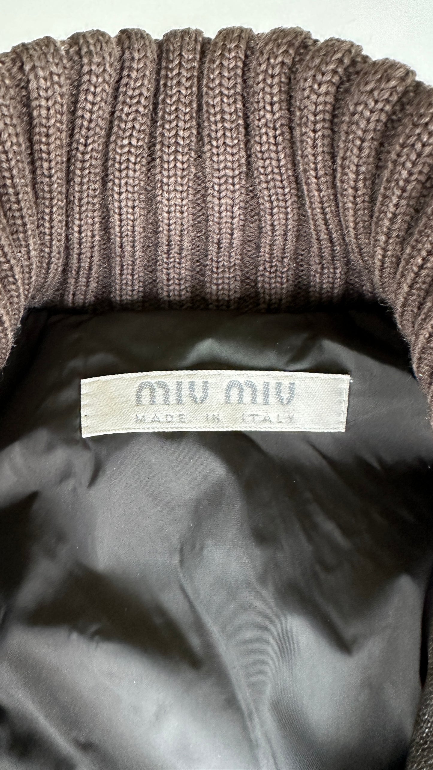 (rare) miu miu fw 1999 runway leather jacket
