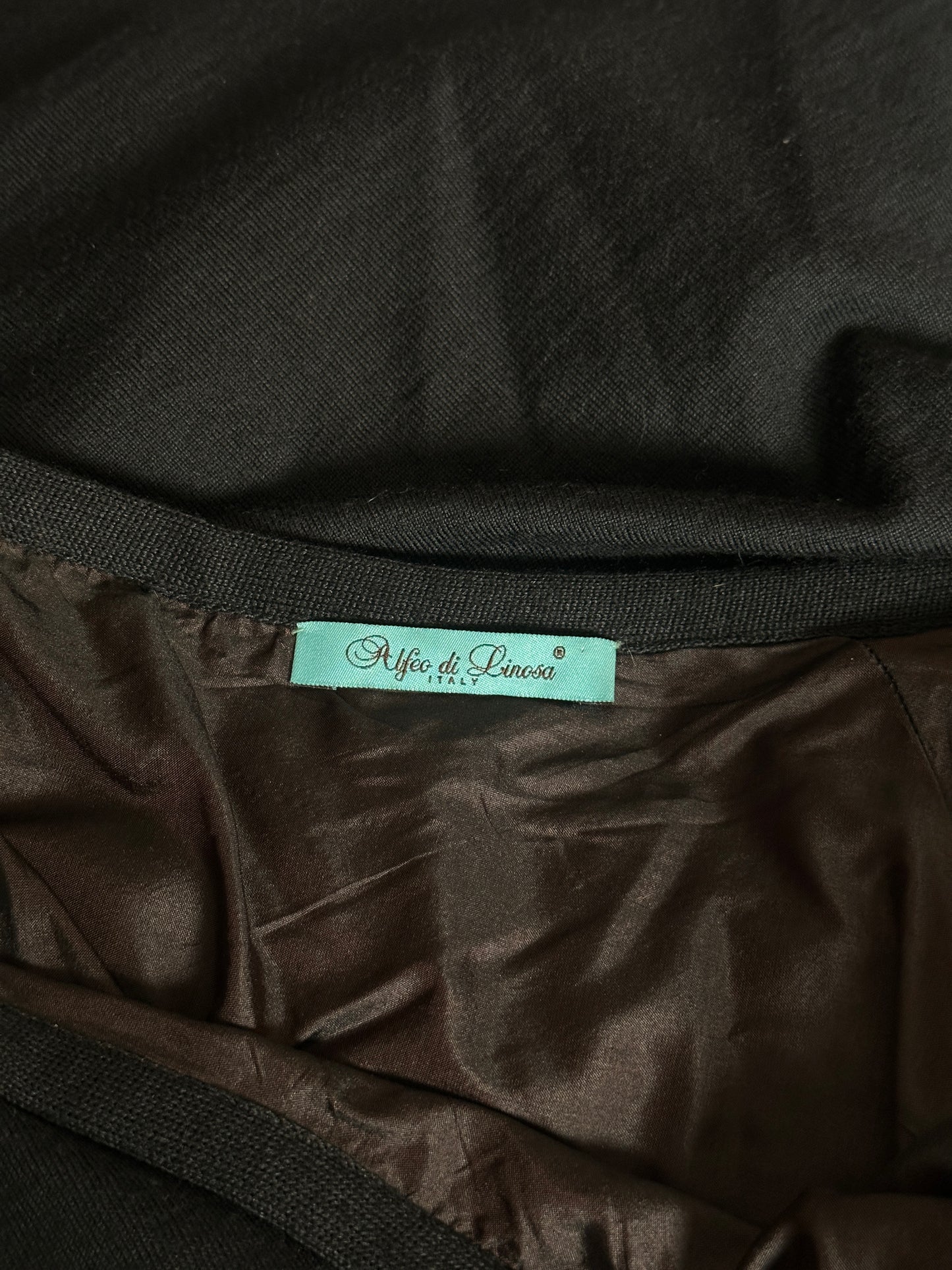 early 2000s italian reversible wool and silk skirt