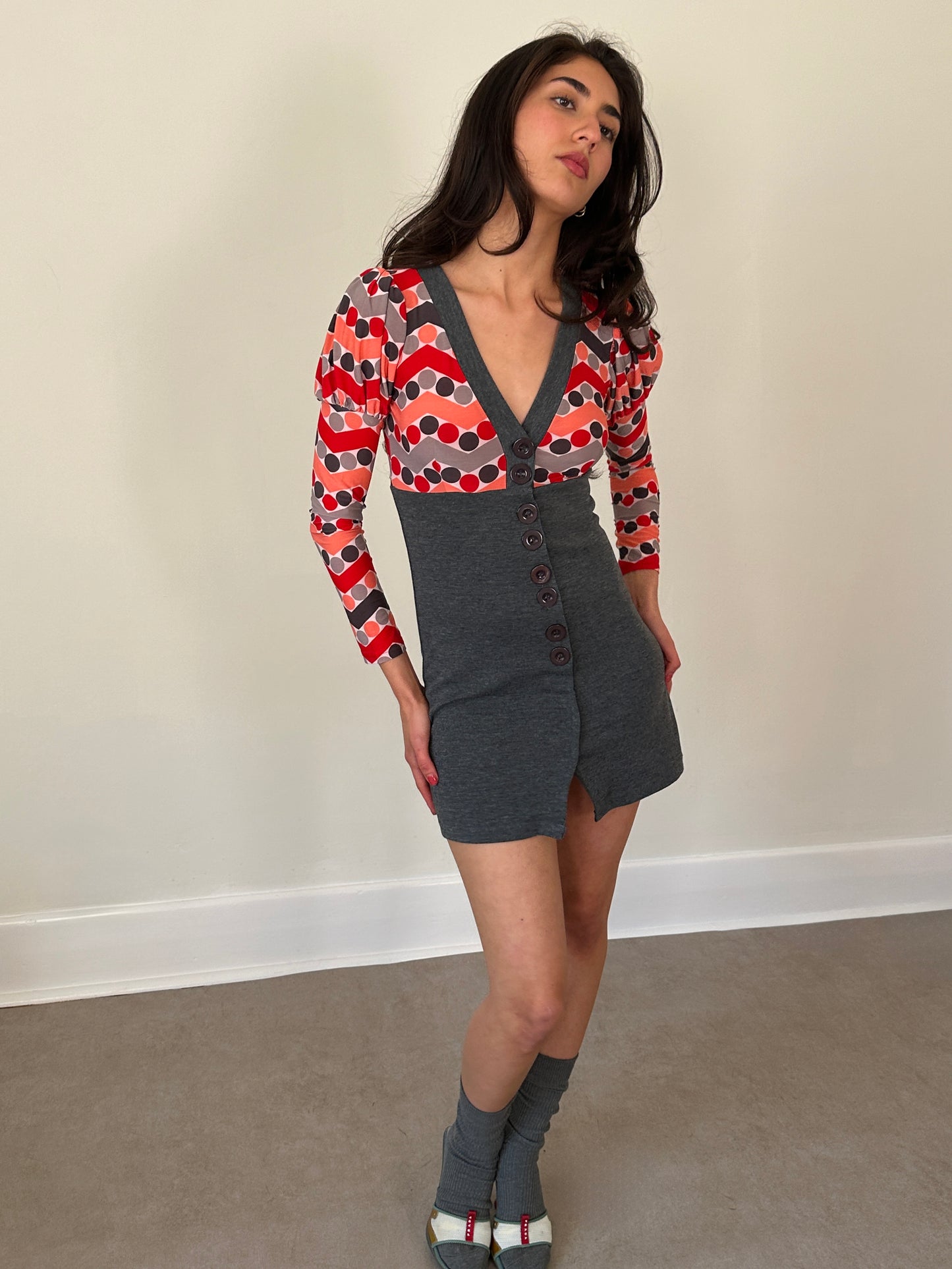 2000s polka dot top
