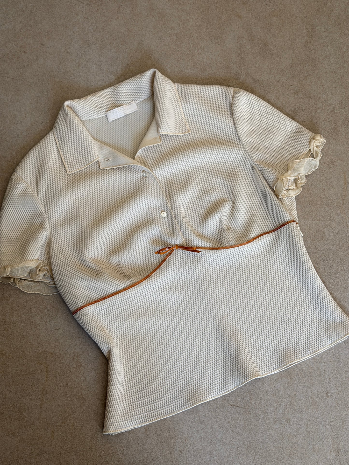 (reserved) prada spring summer 2000 bow blouse