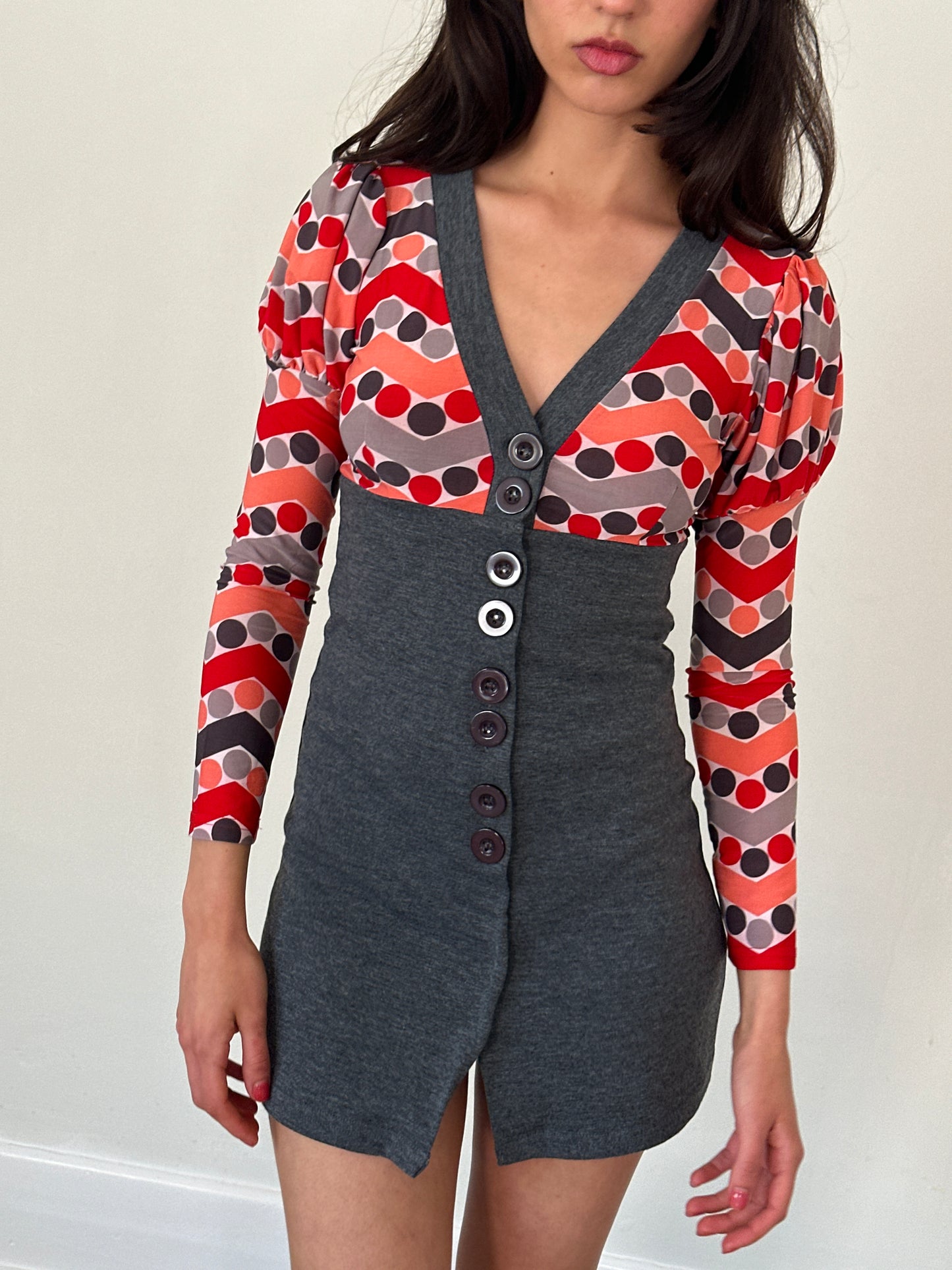 2000s polka dot top