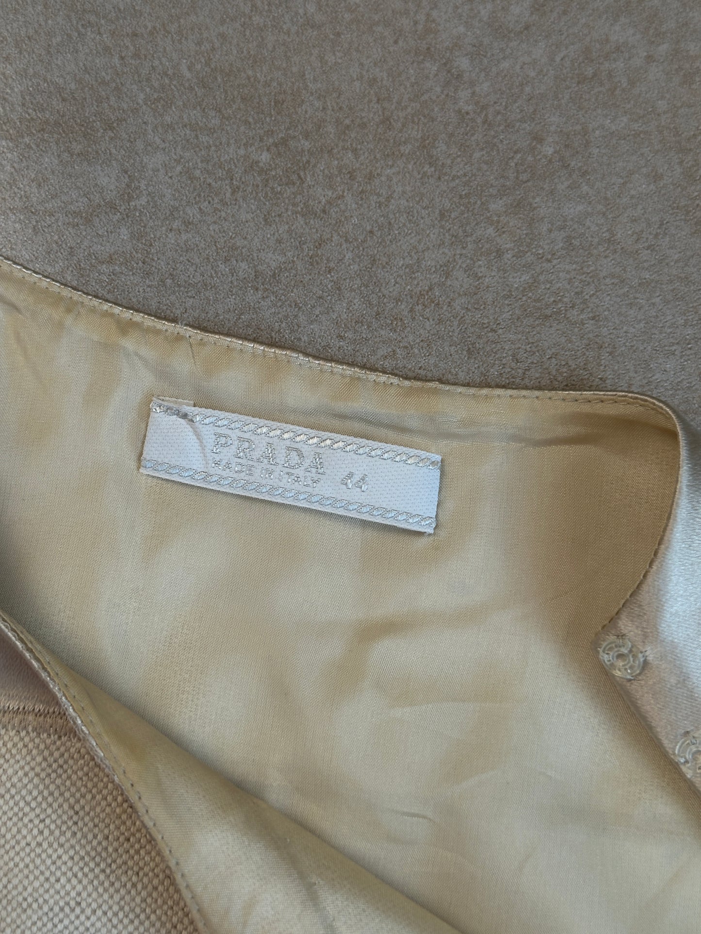 (rare) prada ss 1998 runway linen-silk blend vest