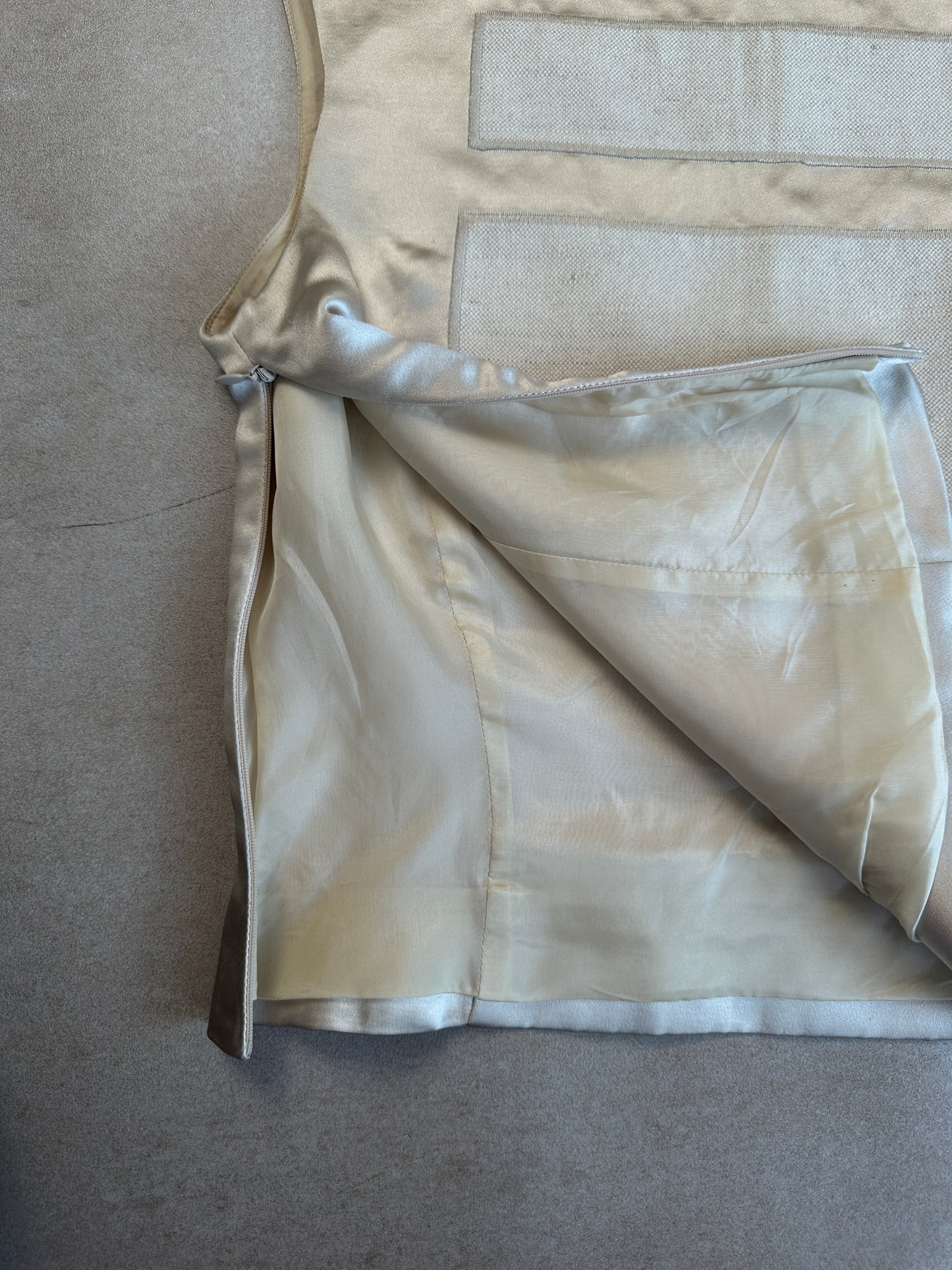 (rare) prada ss 1998 runway linen-silk blend vest