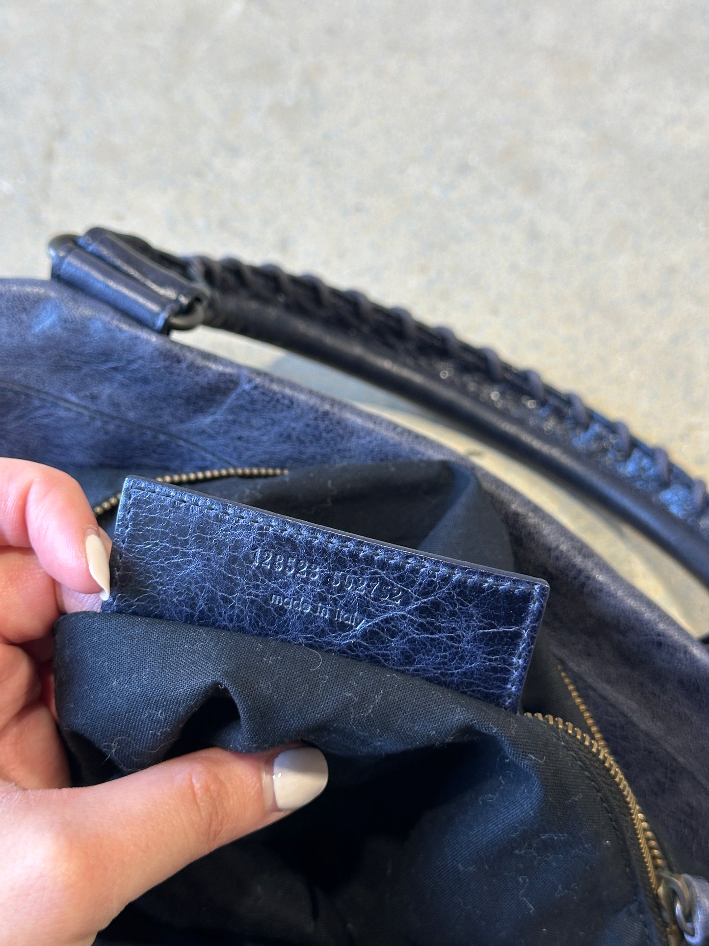 balenciaga dark purple mini city bag