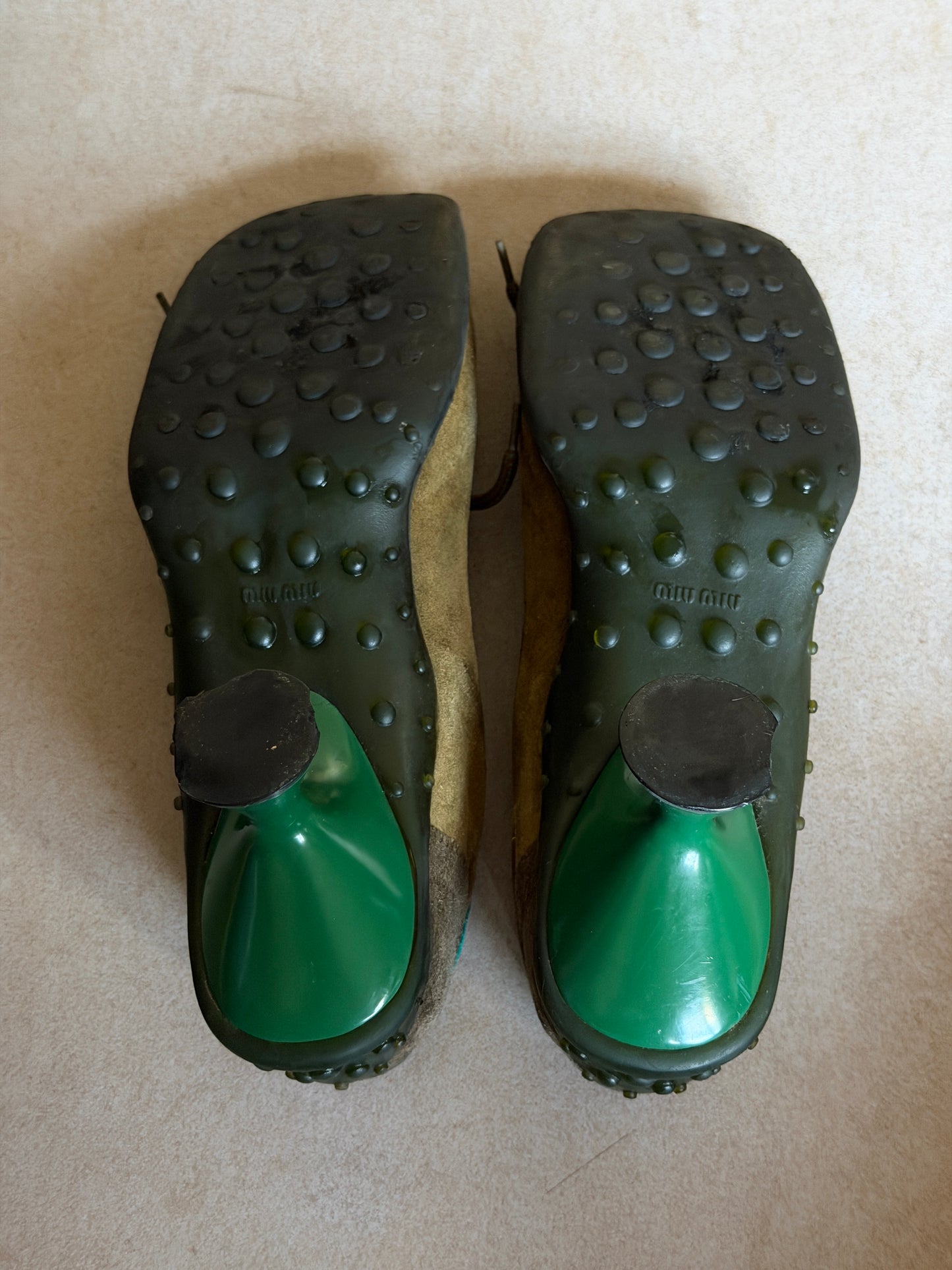 miu miu fall winter 1999 butterfly bubble sole heels