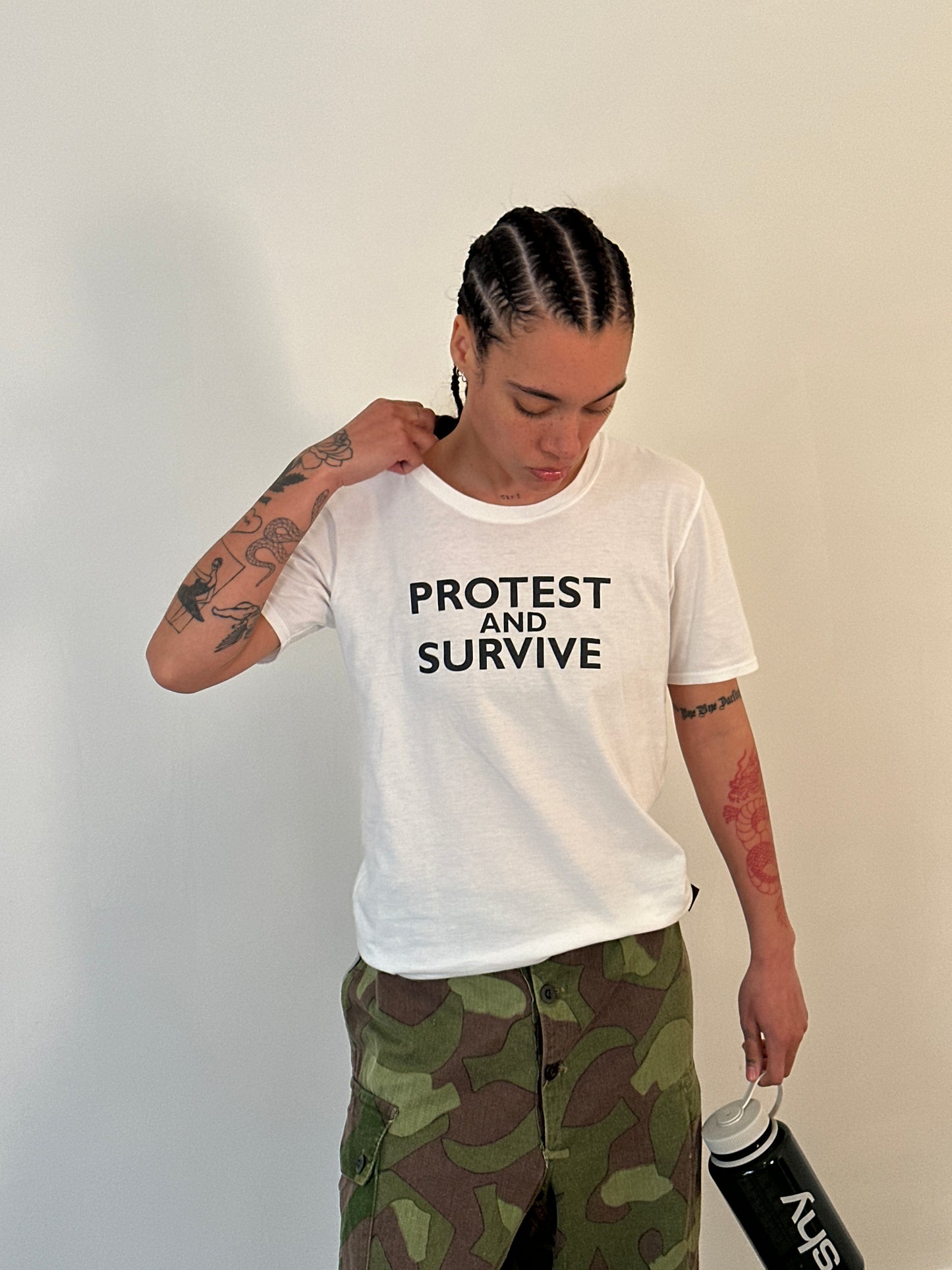 90s (rare) katharine hamnett 'protest and survive' tee