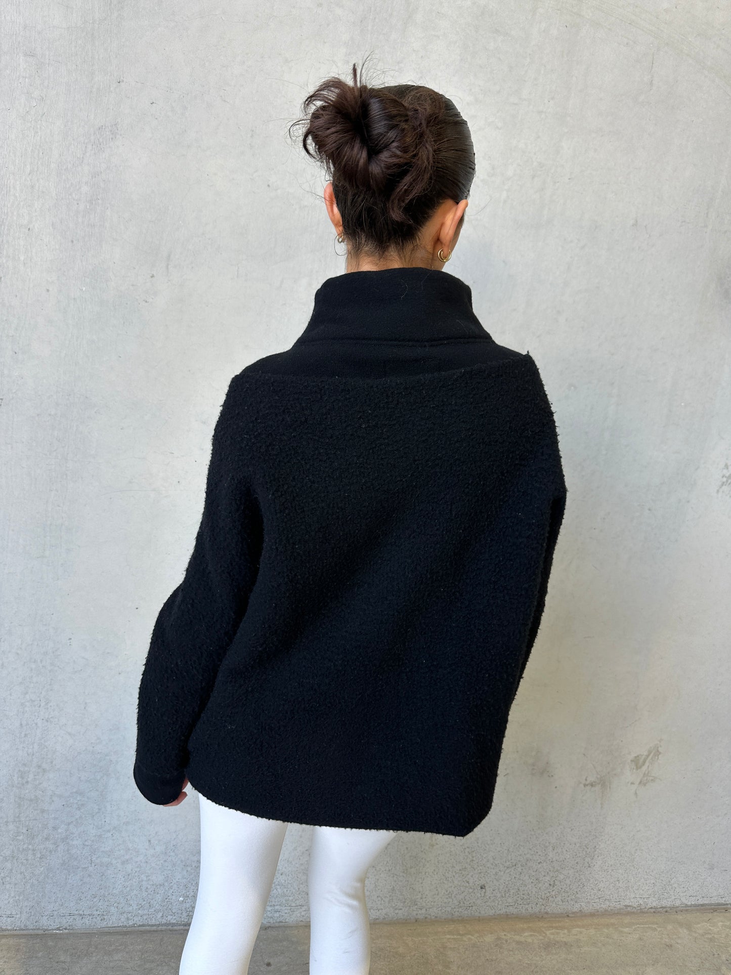 90s y’s by yohji yamamoto black wool deformed pin coat