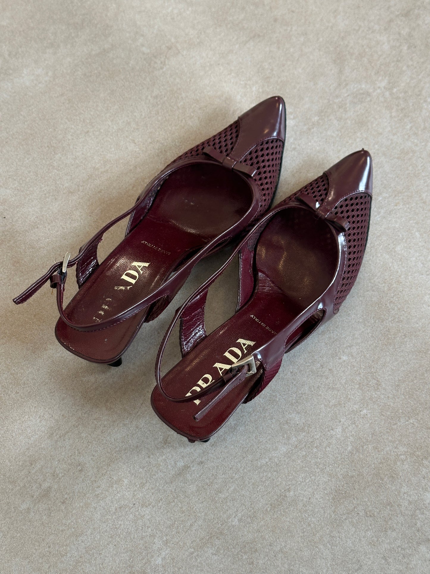 prada ss 2000 silngback heels