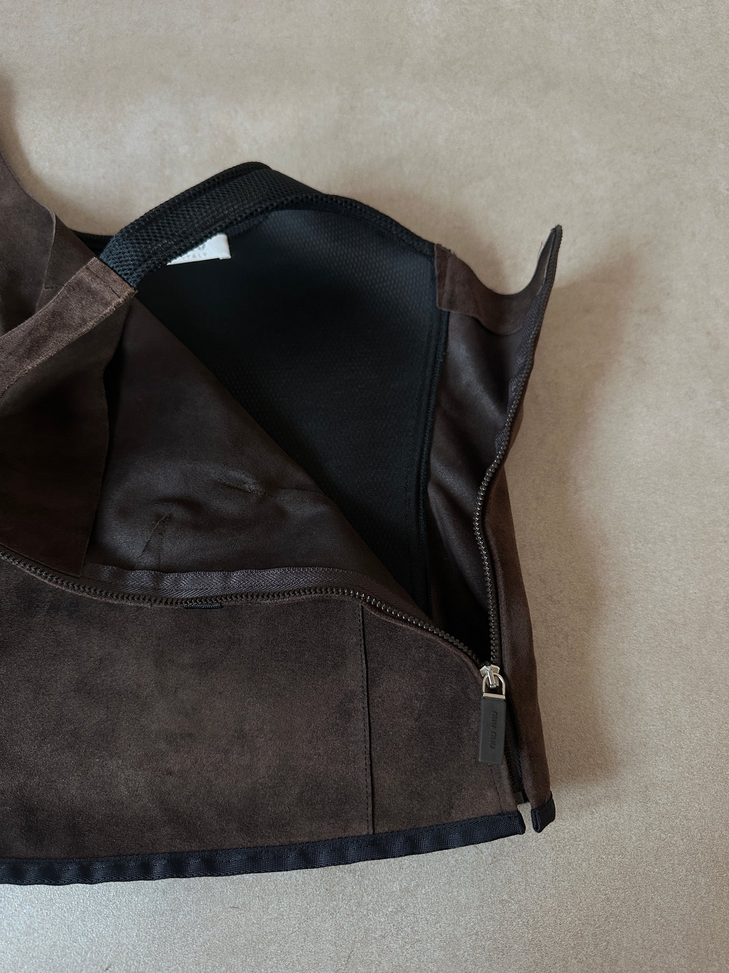 (permanent collection) miu miu ss 1999 suede vest