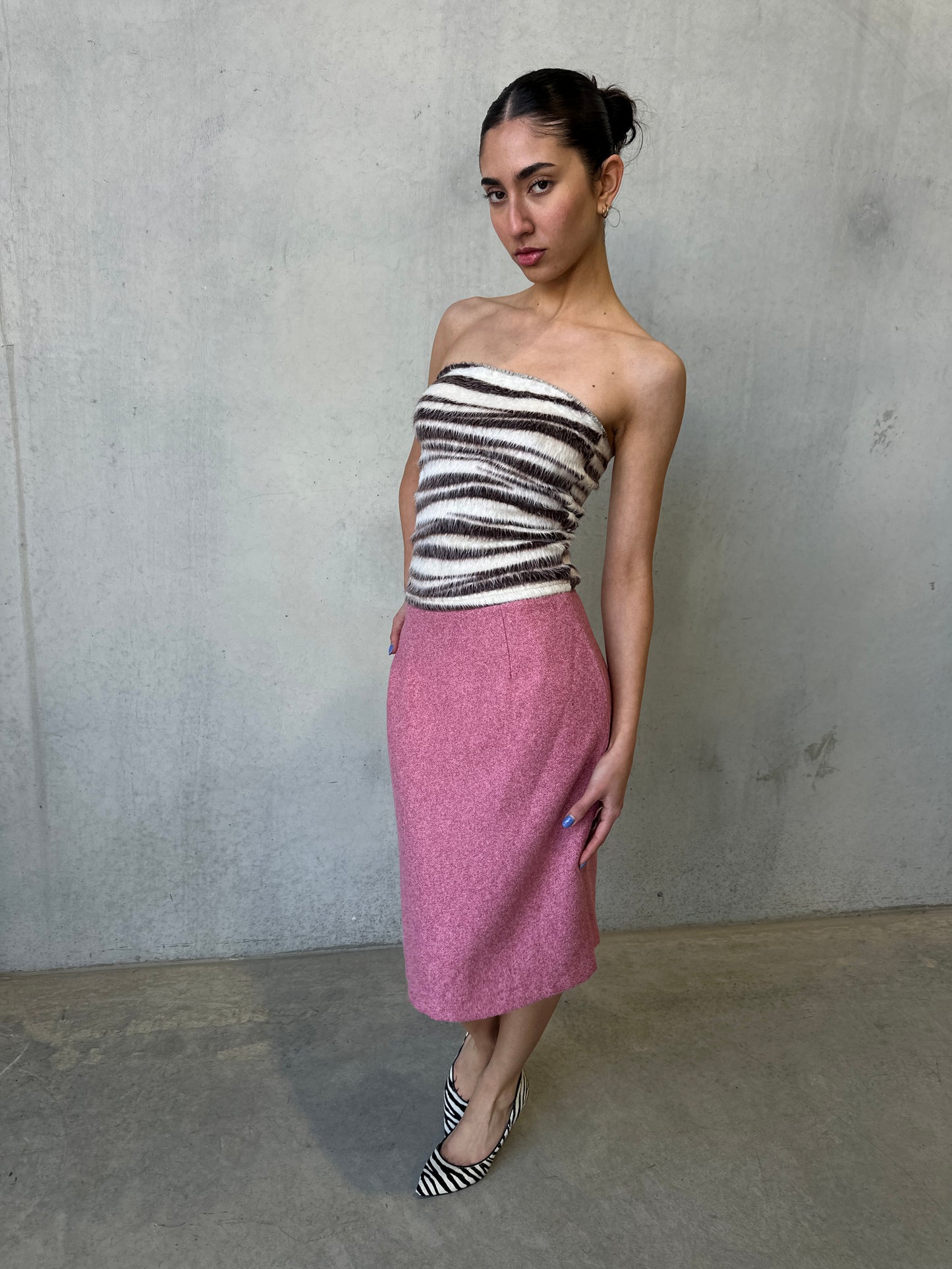 80s wool skirt