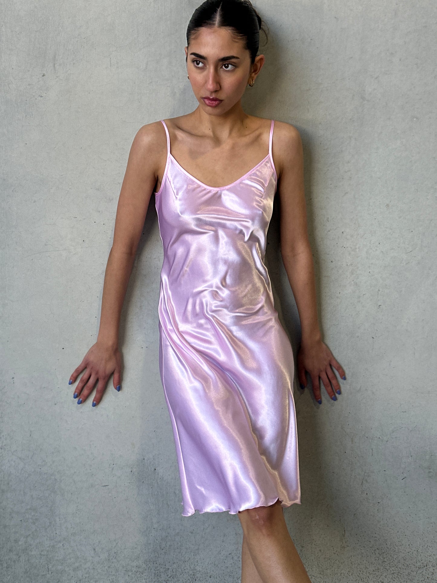 vintage satin slip dress