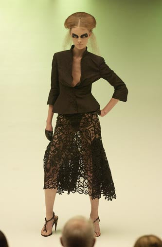 (permanent collection) alexander mcqueen ss 2003 suede jacket