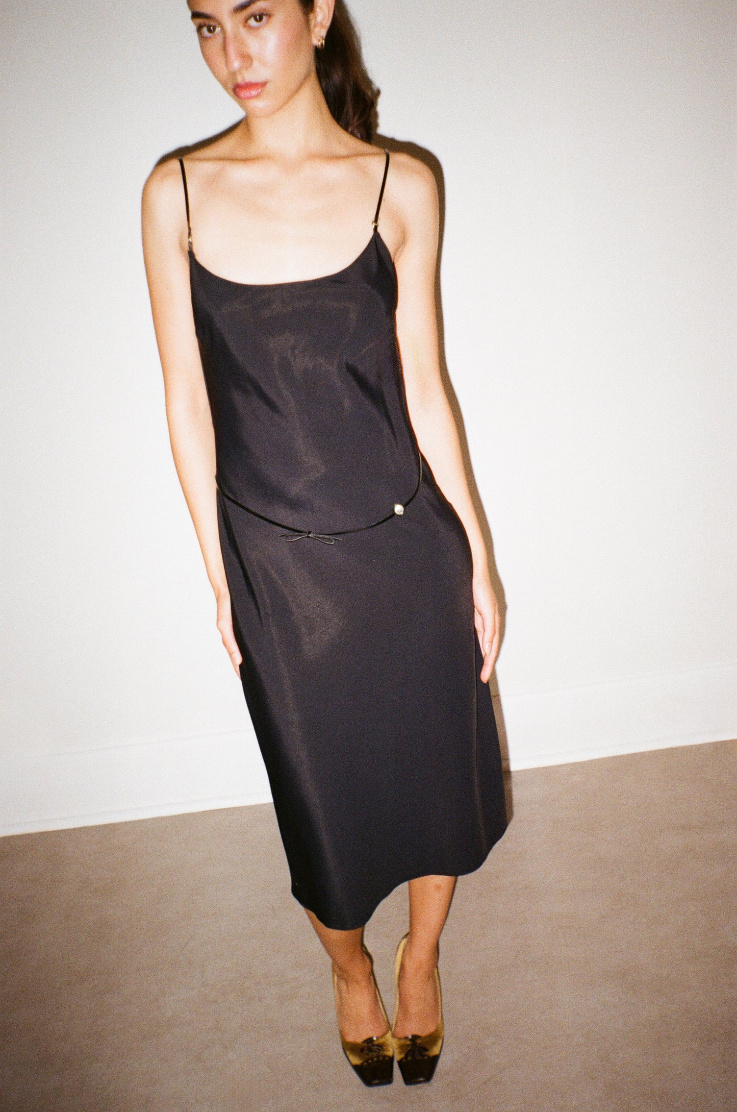 (permanent collection) prada spring summer 2000 leather strap dress