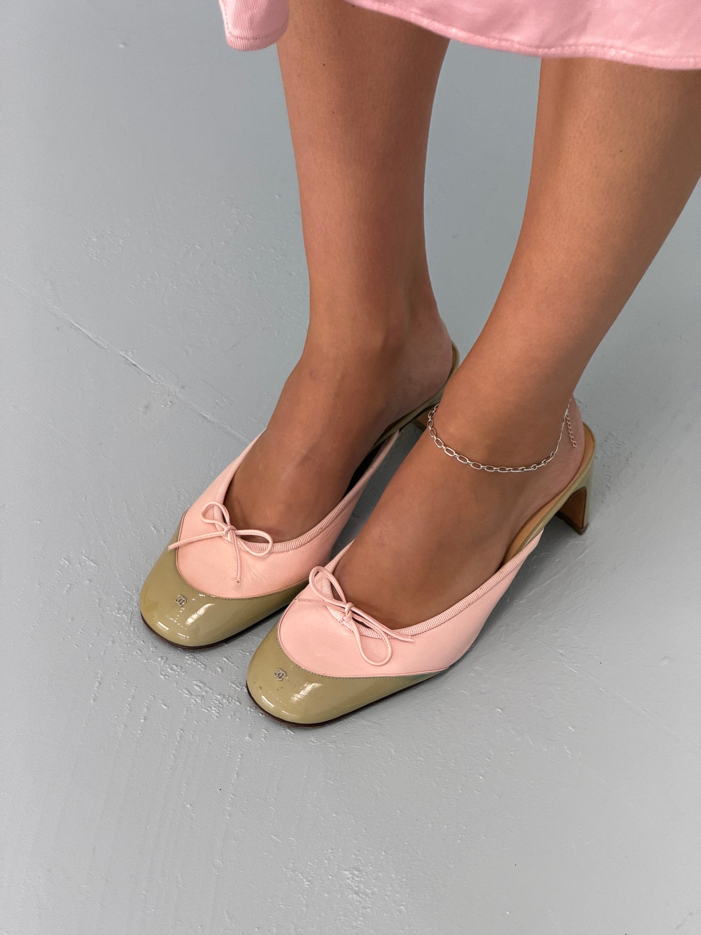 chanel early 2000s two-tone heels