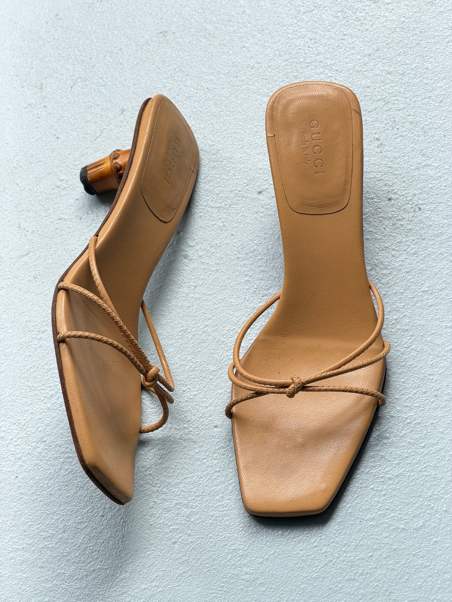 gucci spring 2002 bamboo heels