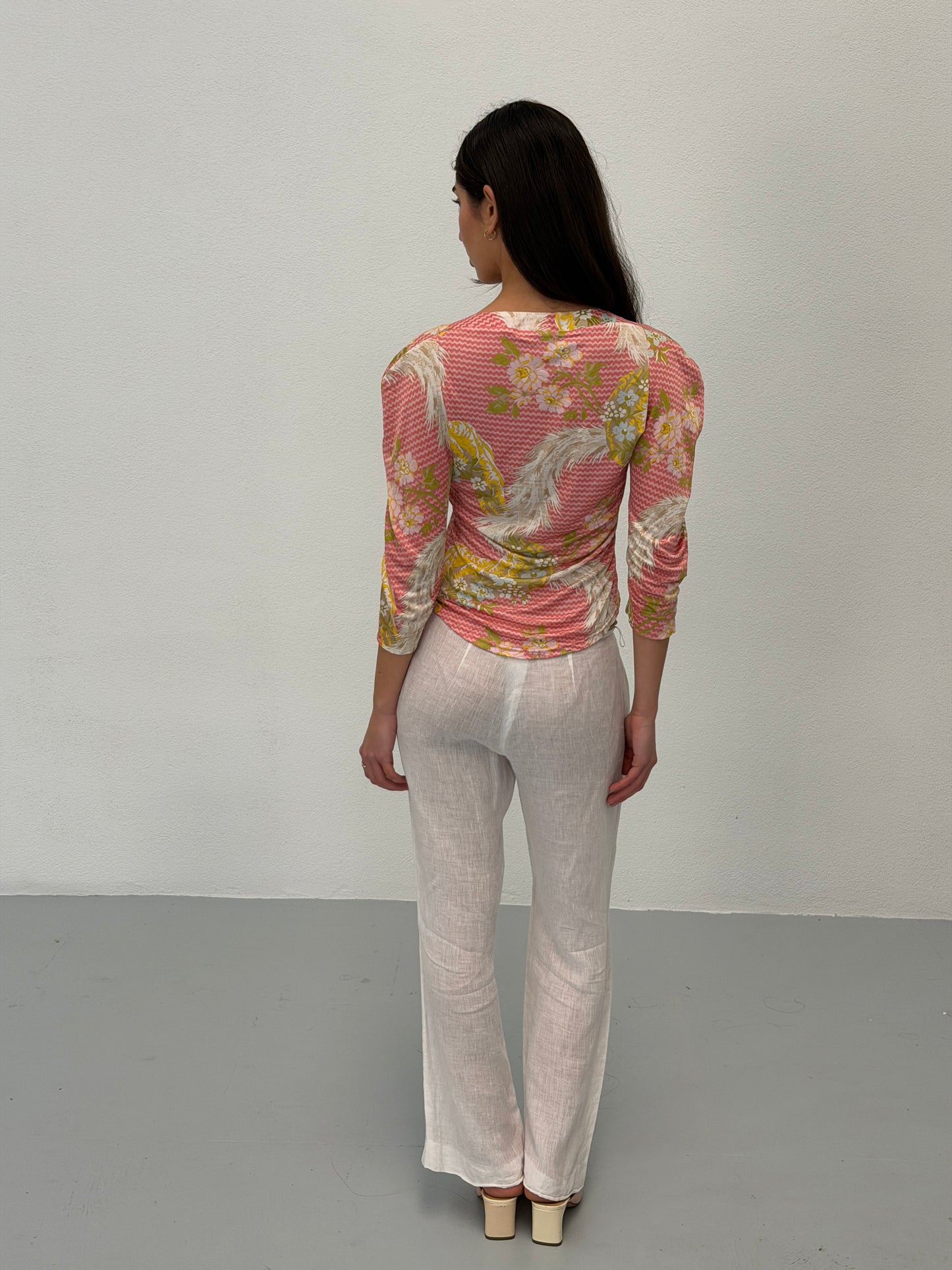 (rare) vivienne westwood spring summer 2001 runway ruffle blouse