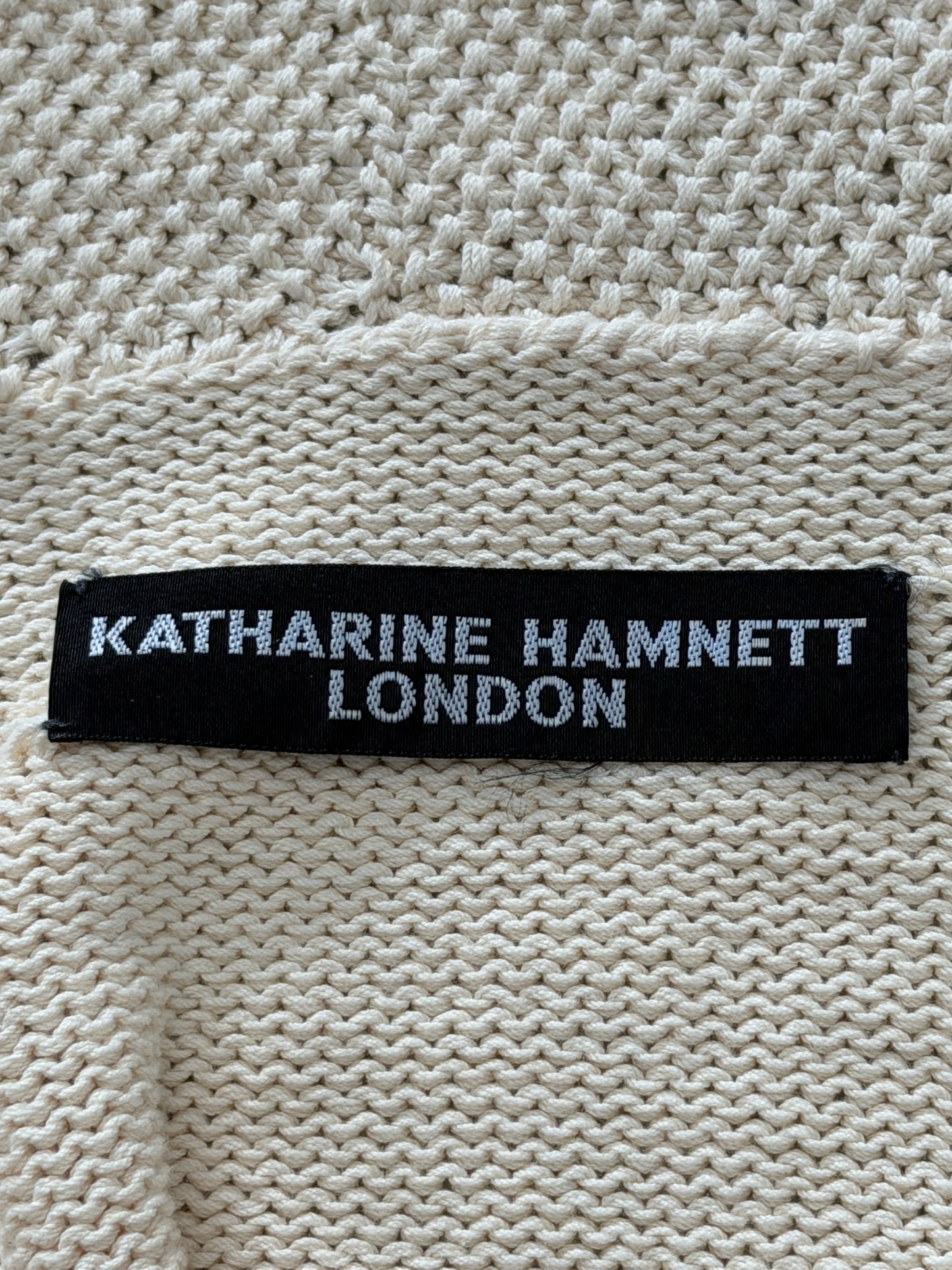 katharine hamnett 1990s cardigan