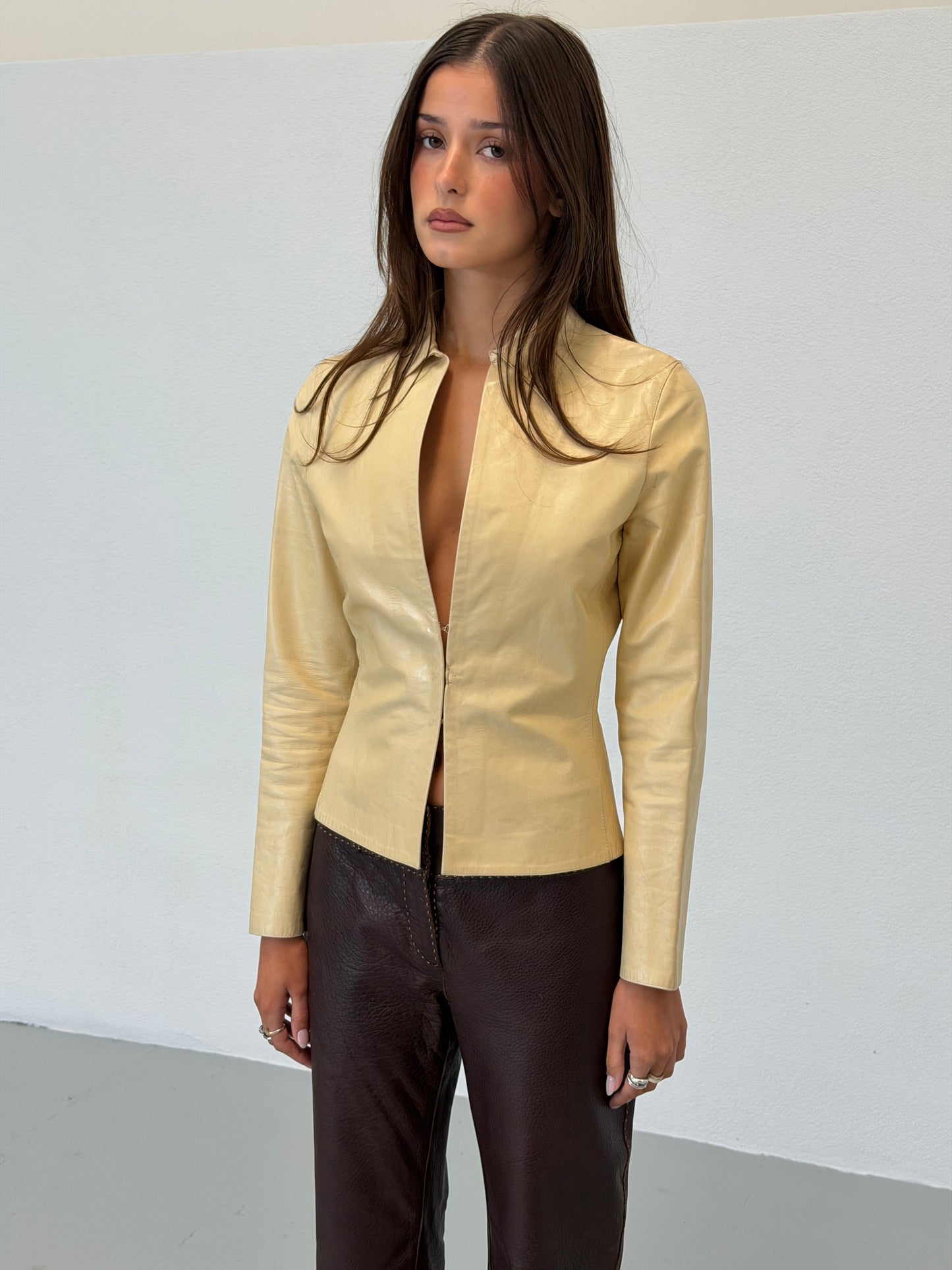 (reserved) gucci fall 1997 leather jacket