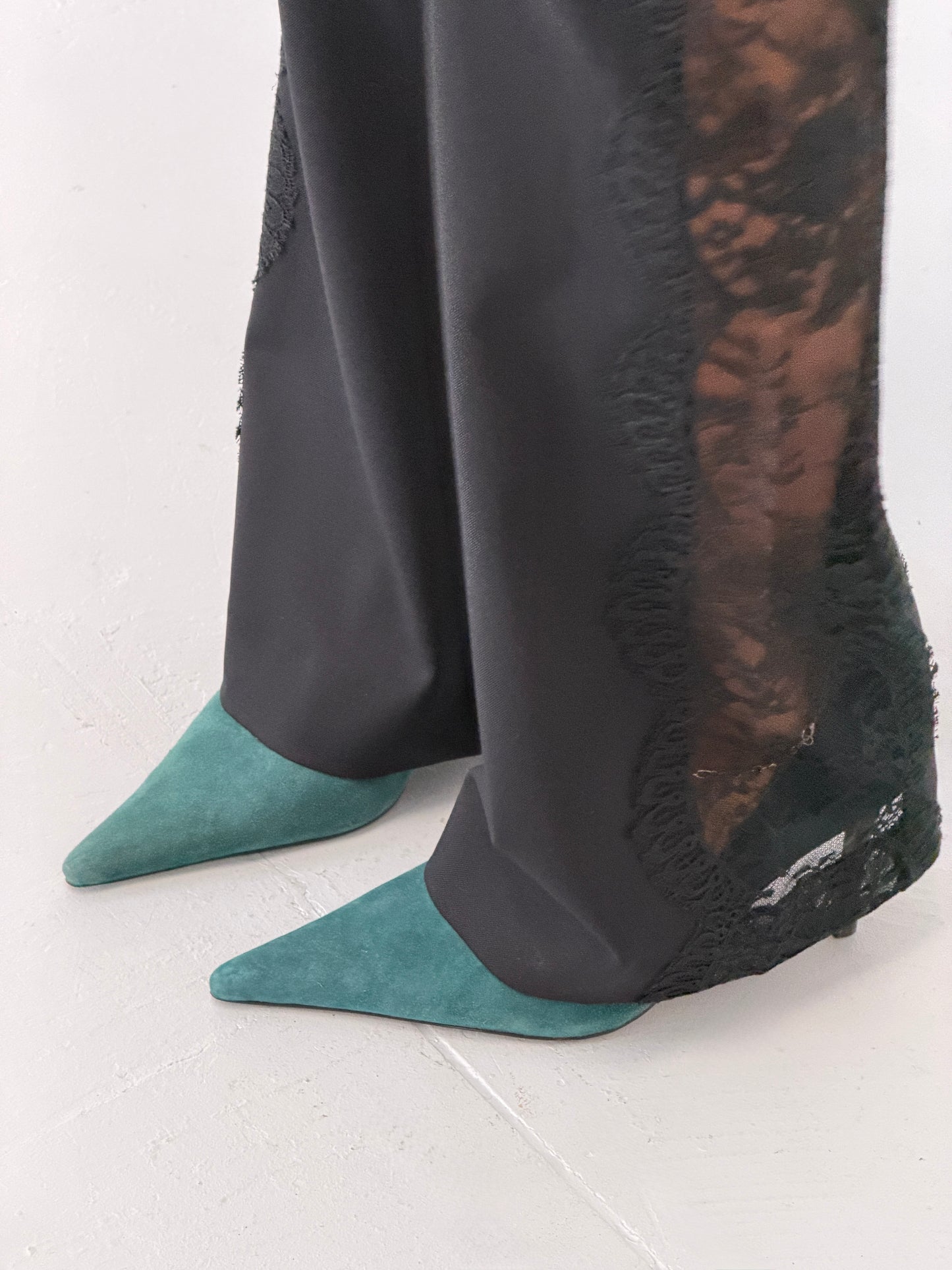 versace 1990s lace pants