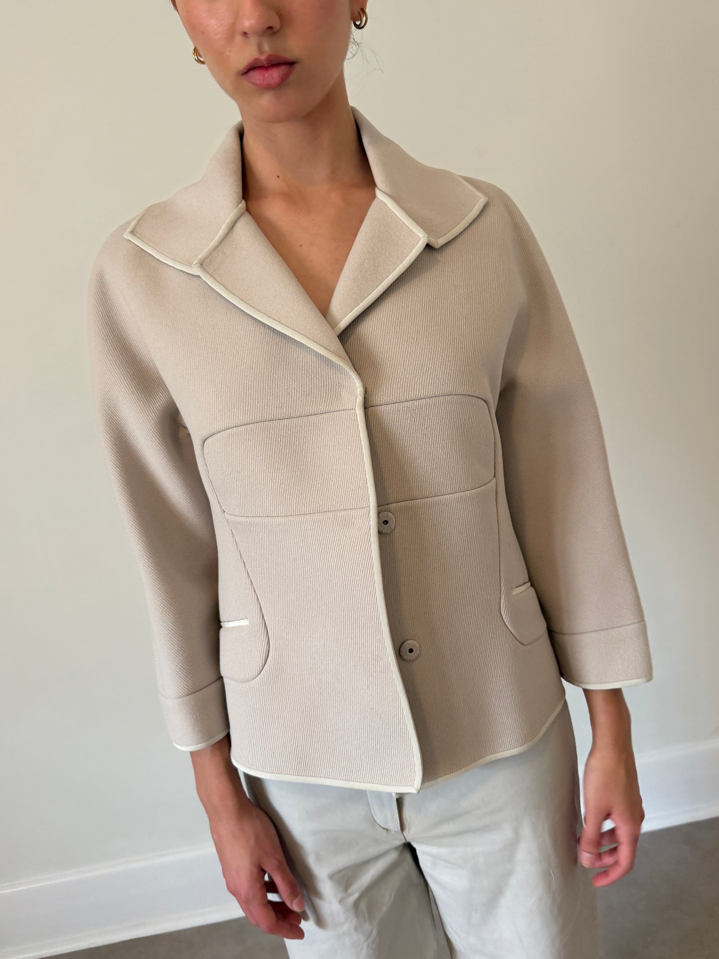 narciso rodriguez 90s structured jacket