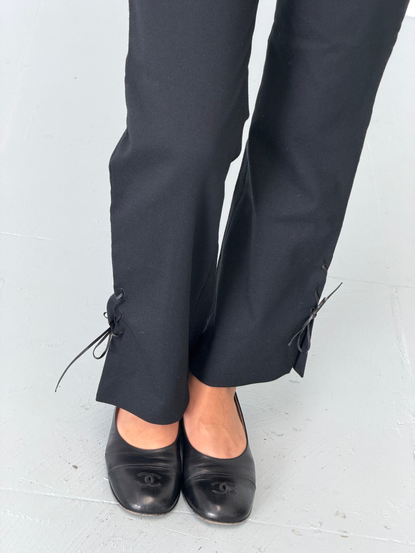 romeo gigli 1990s ribbon tie pants