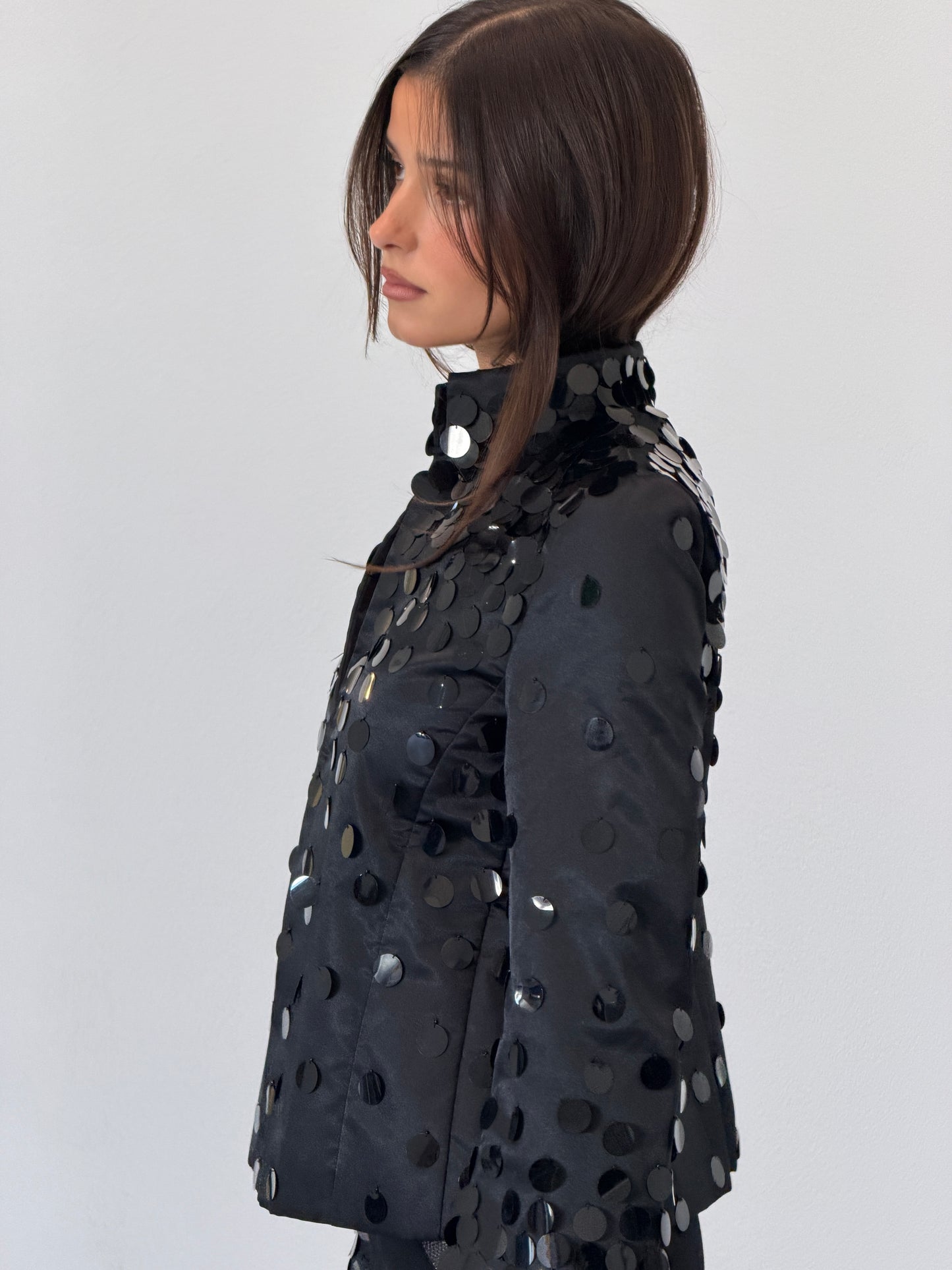 (rare) emporio armani 1990s black disc jacket