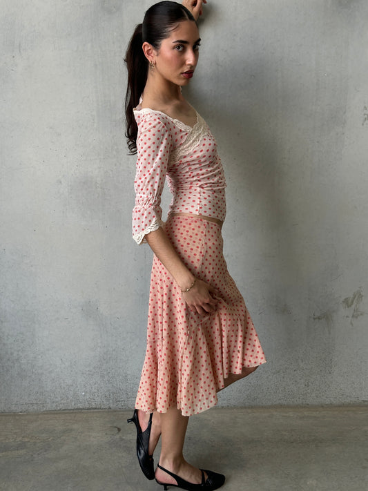 vintage polka dot set